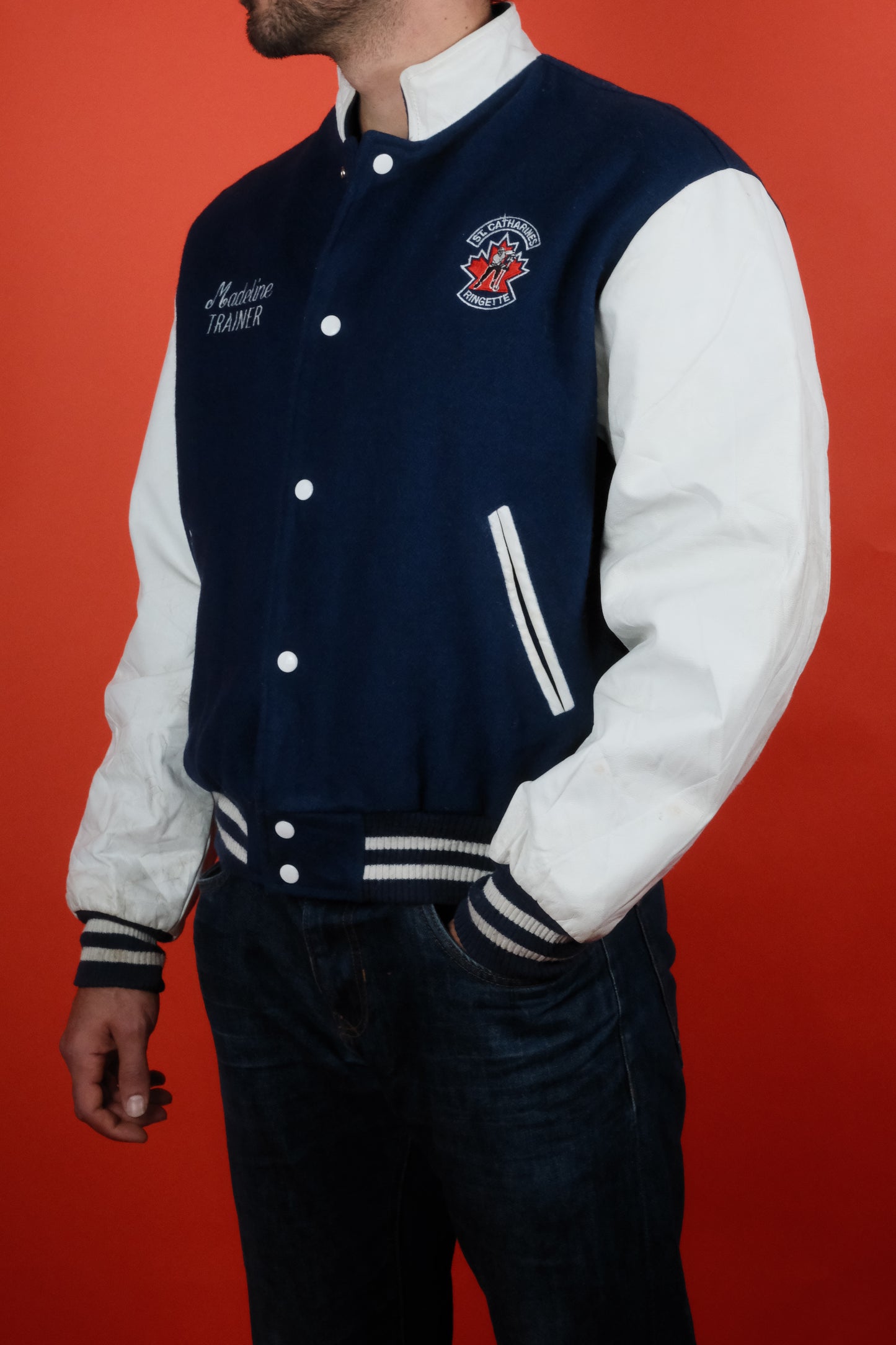 Varsity Jacket 'ST. Catharines Ringette' M - vintage clothing clochard92.com