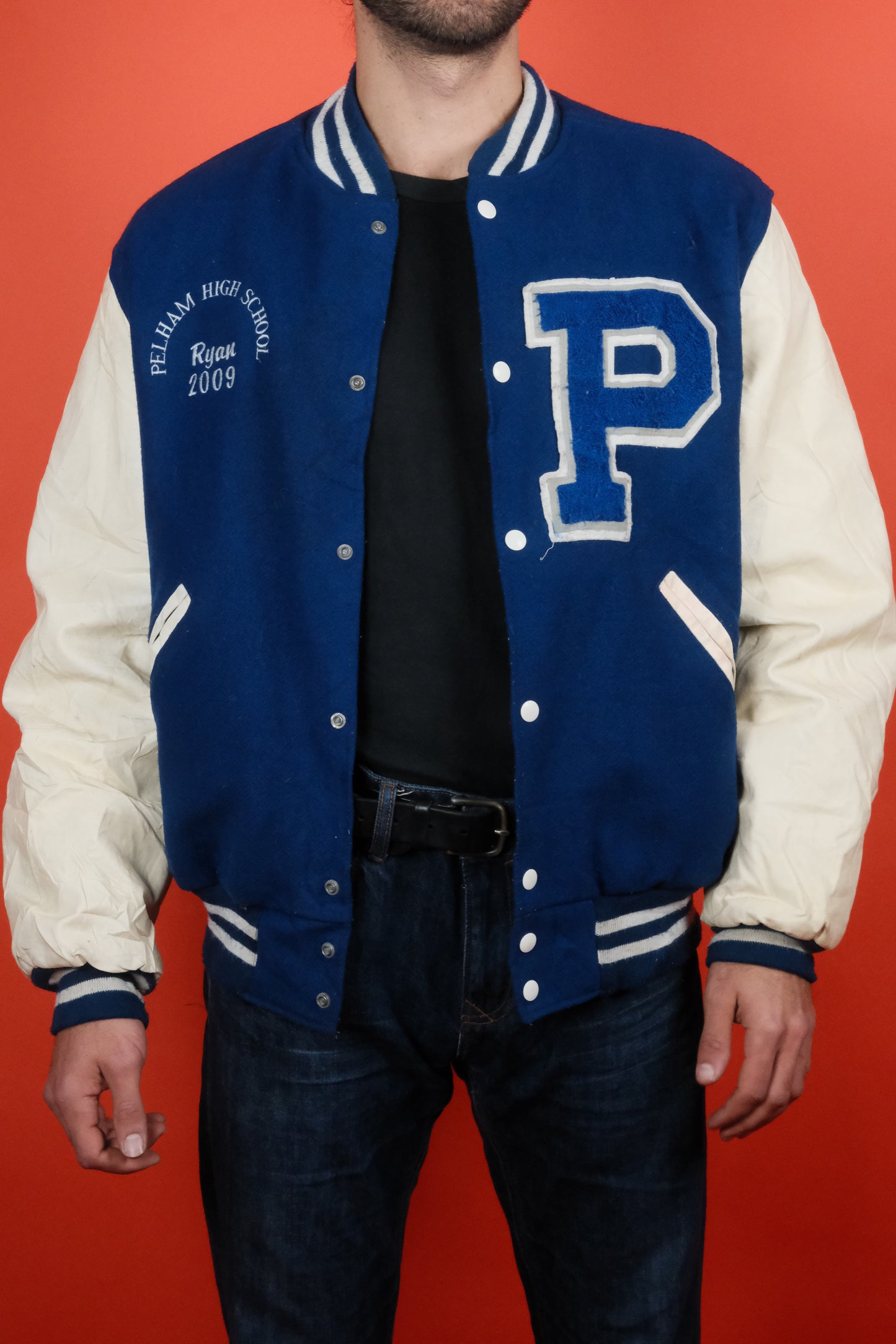 Varsity Jacket 'Pelham High School' XL - vintage clothing clochard92.com