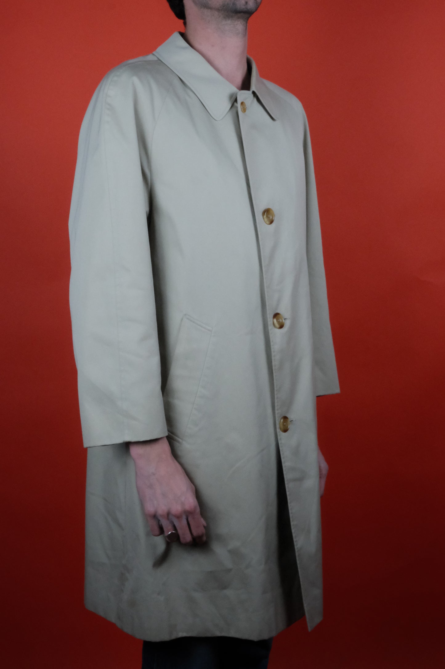 Aquascutum Trench Coat Beige 'L' - vintage clothing clochard92.com