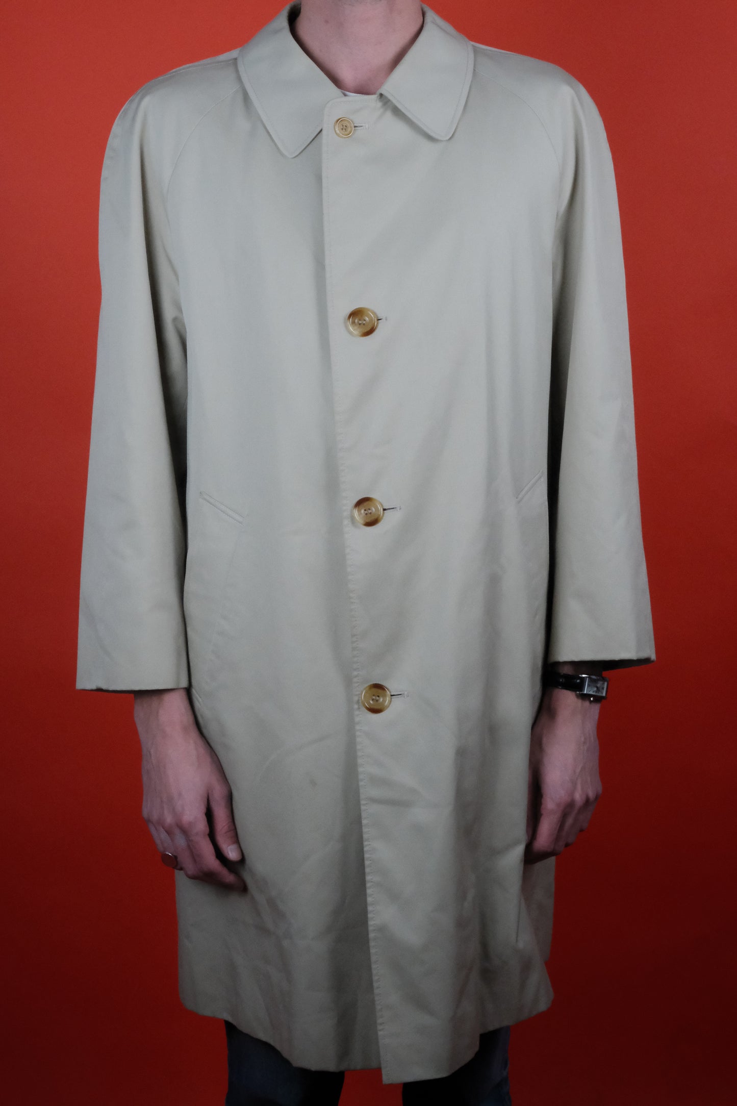 Aquascutum Trench Coat Beige 'L' - vintage clothing clochard92.com