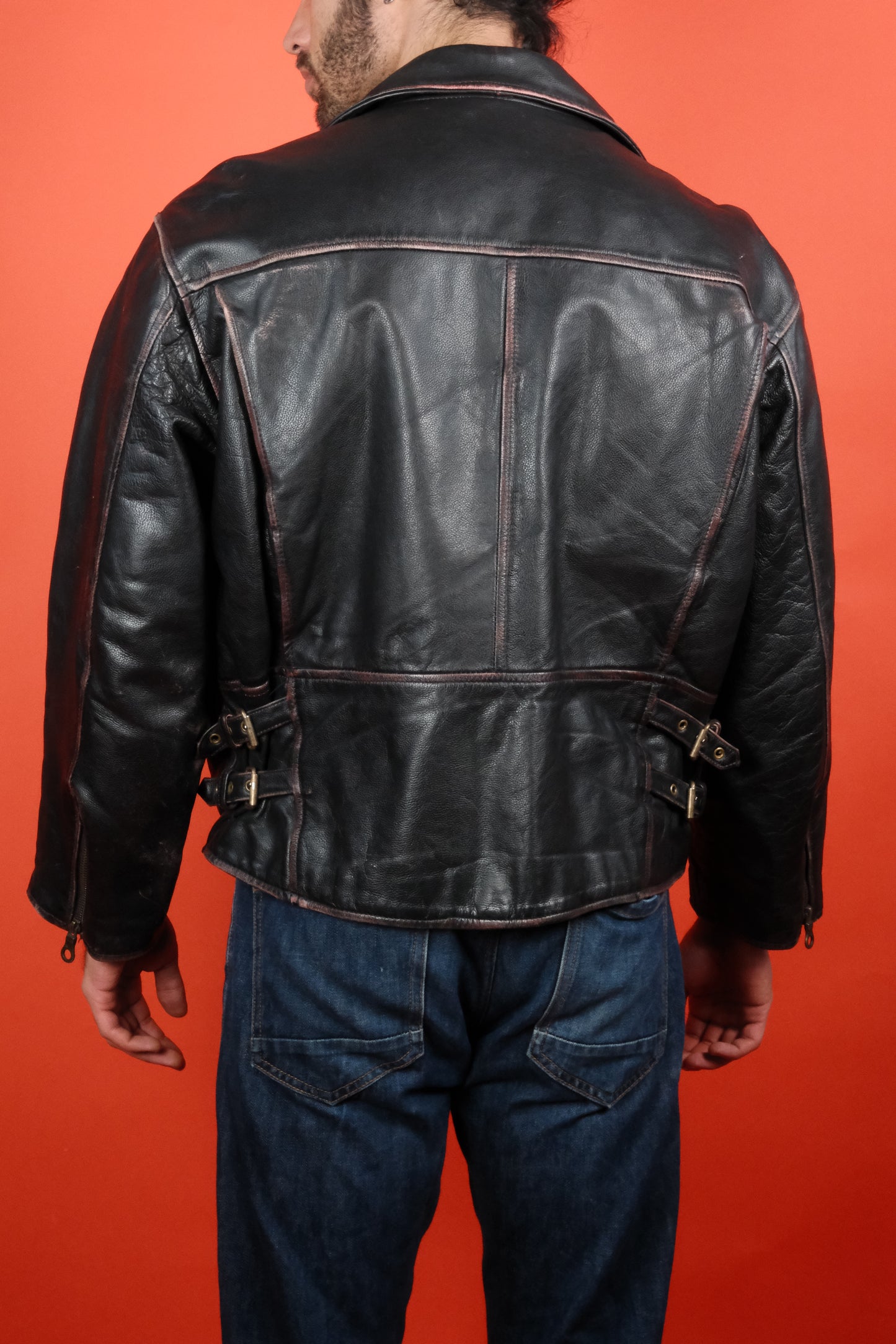 Leather Jacket w/ Patina 'L' - vintage clothing clochard92.com