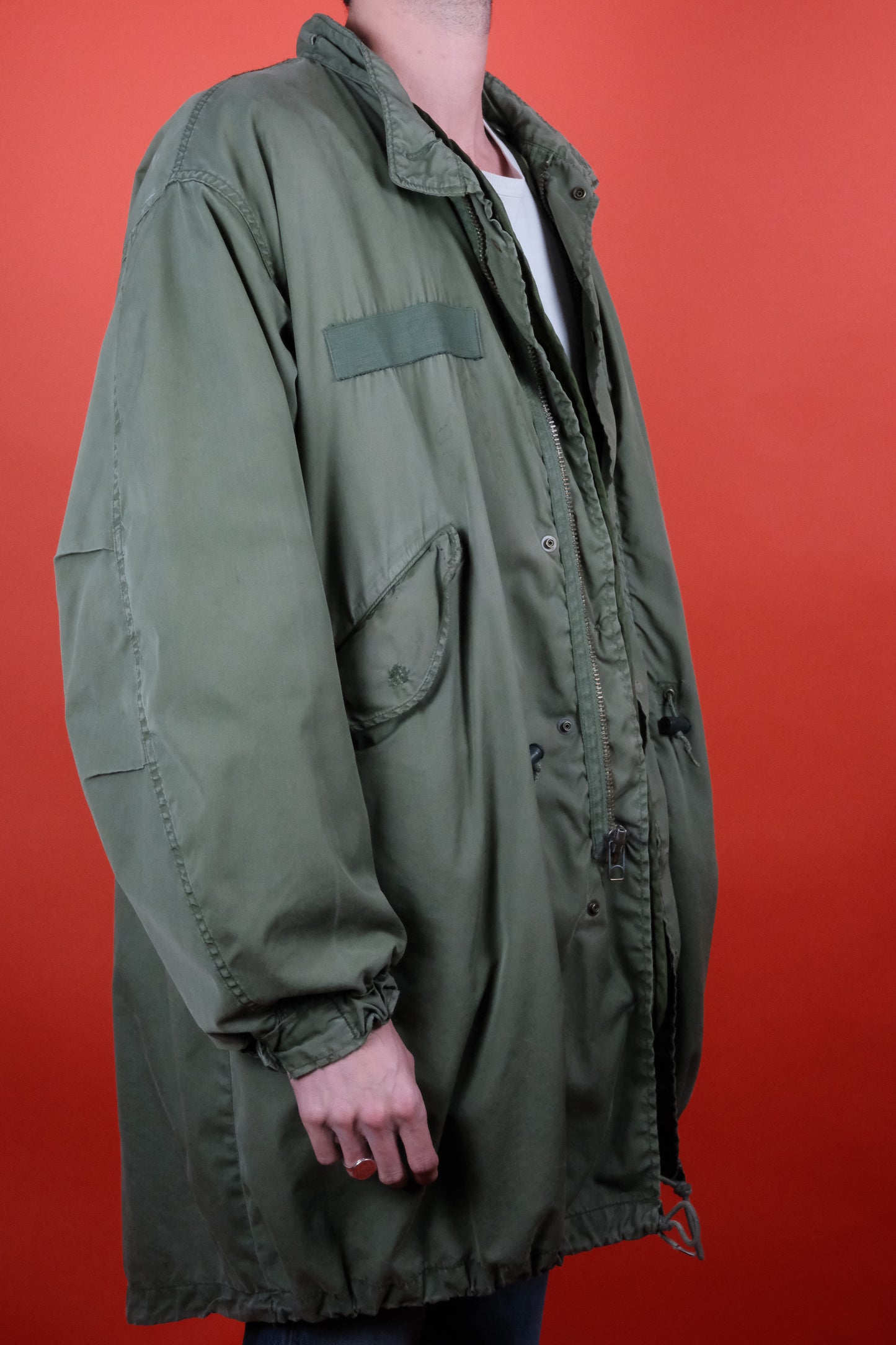 U.S. Army Parka Fishtail Extreme Cold Weather w/ Lining 'S Regular' - vintage clothing clochard92.com