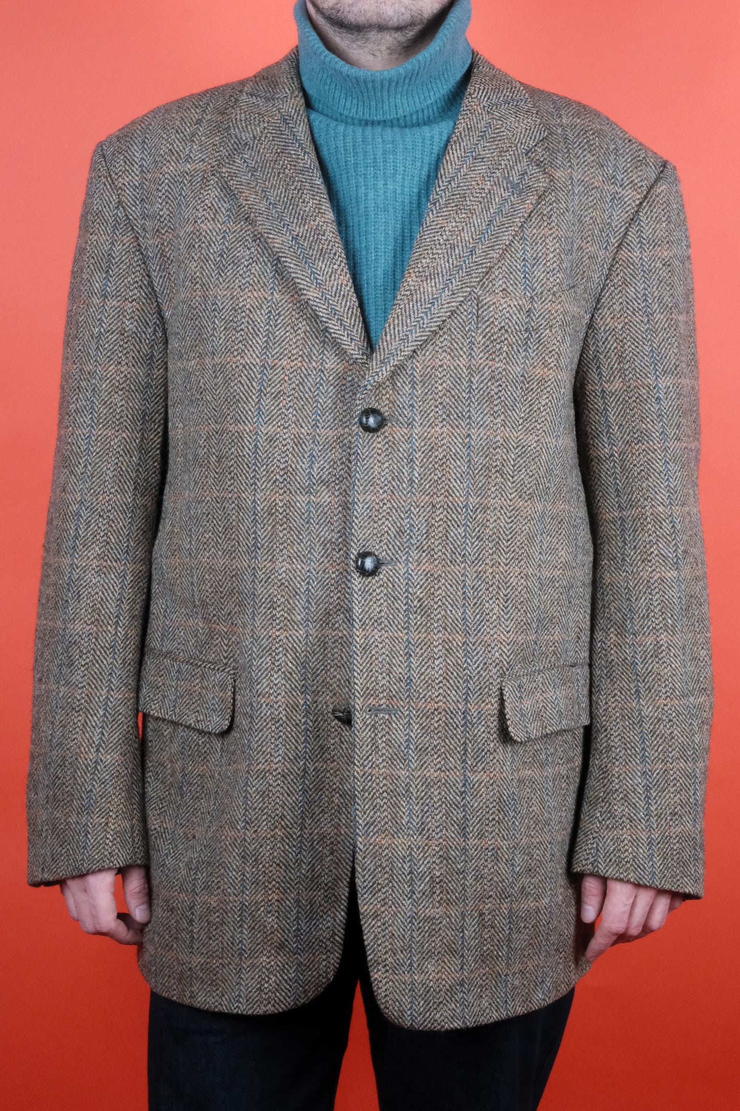 Konen Harrris Tweed Suit Jacket 'XL' - vintage clothing clochard92.com