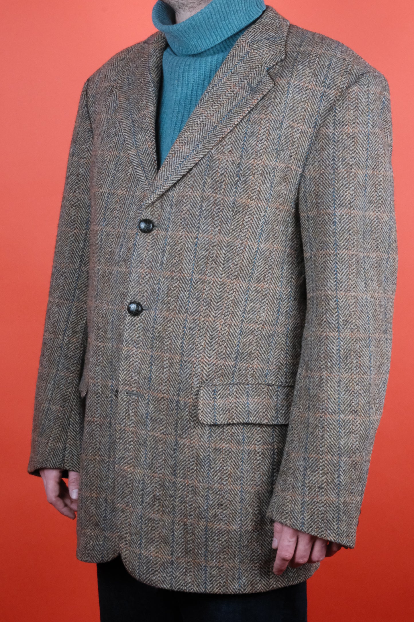 Konen Harrris Tweed Suit Jacket 'XL' - vintage clothing clochard92.com