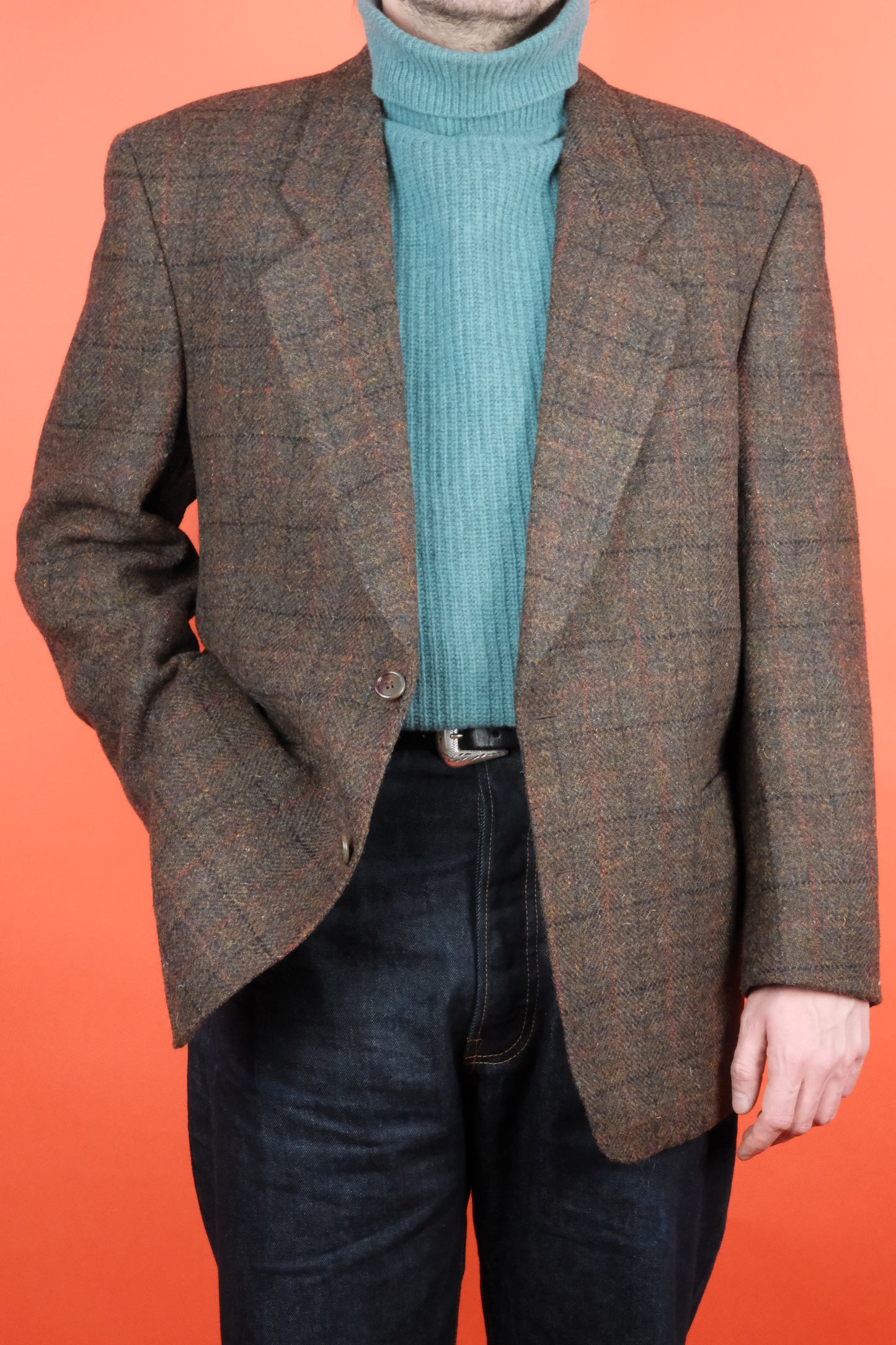 Konen Harris Tweed Suit Jacket 'L' - vintage clothing clochard92.com