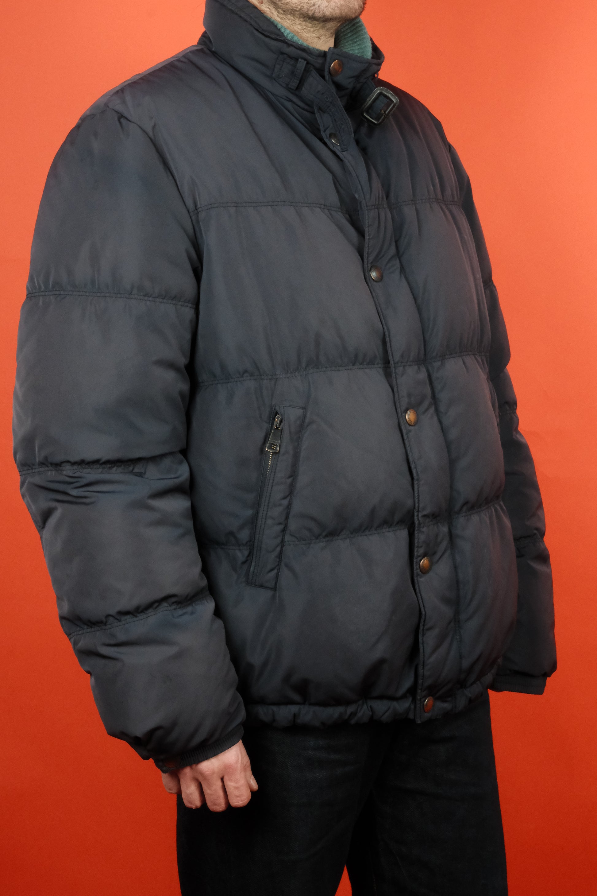 Burberry Brit Navy Down Jacket 'XXL' - vintage clothing clochard92.com, Vintage Store Clochard92.com