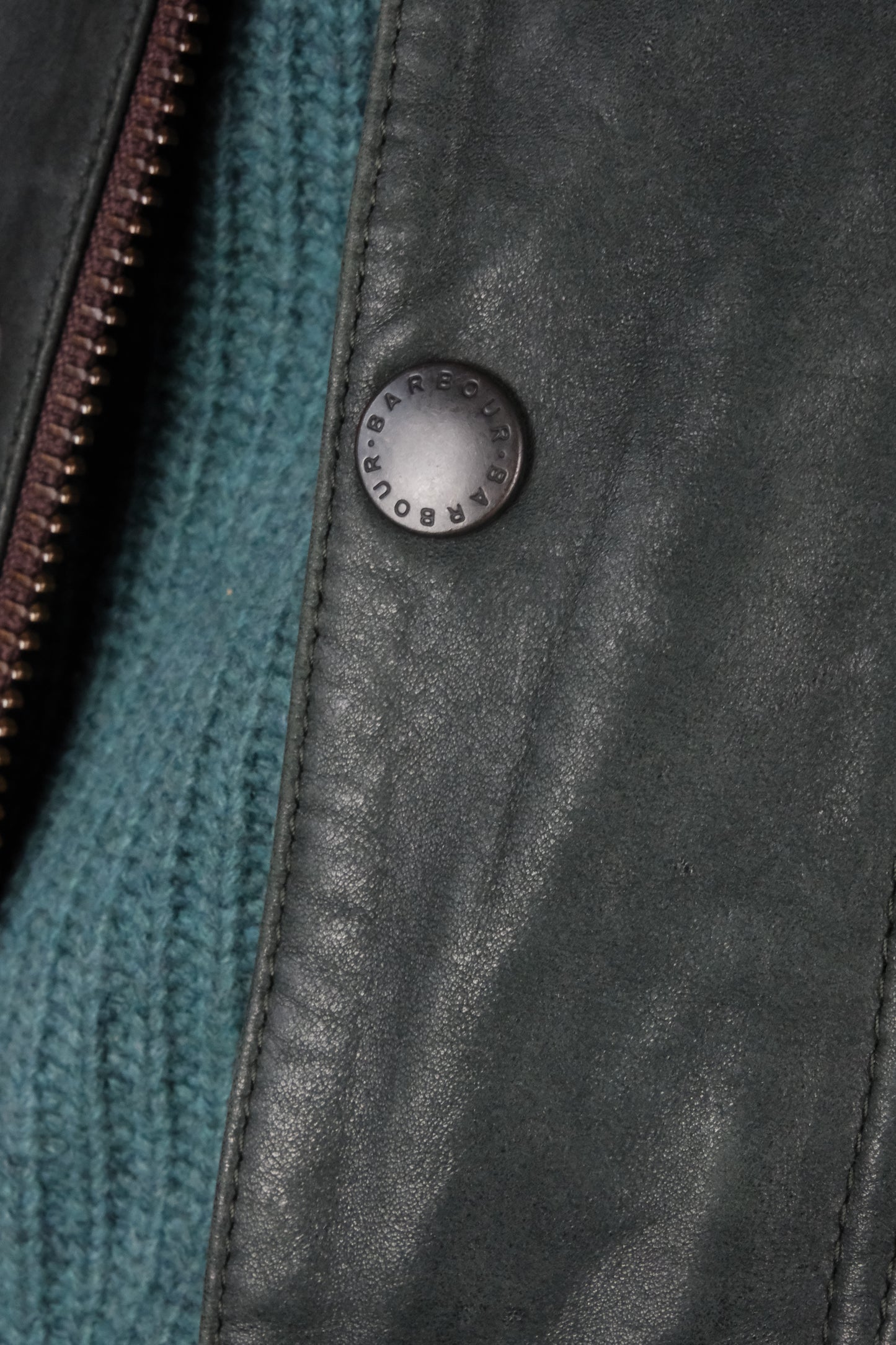 Barbour Beaufort Leather Jacket w/ Wool Lining Limited Edition 'M' - vintage clothing clochard92.com