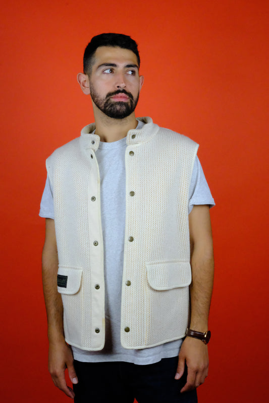Belstaff Knitted Vest w/ Warm Lining - vintage clothing clochard92.com