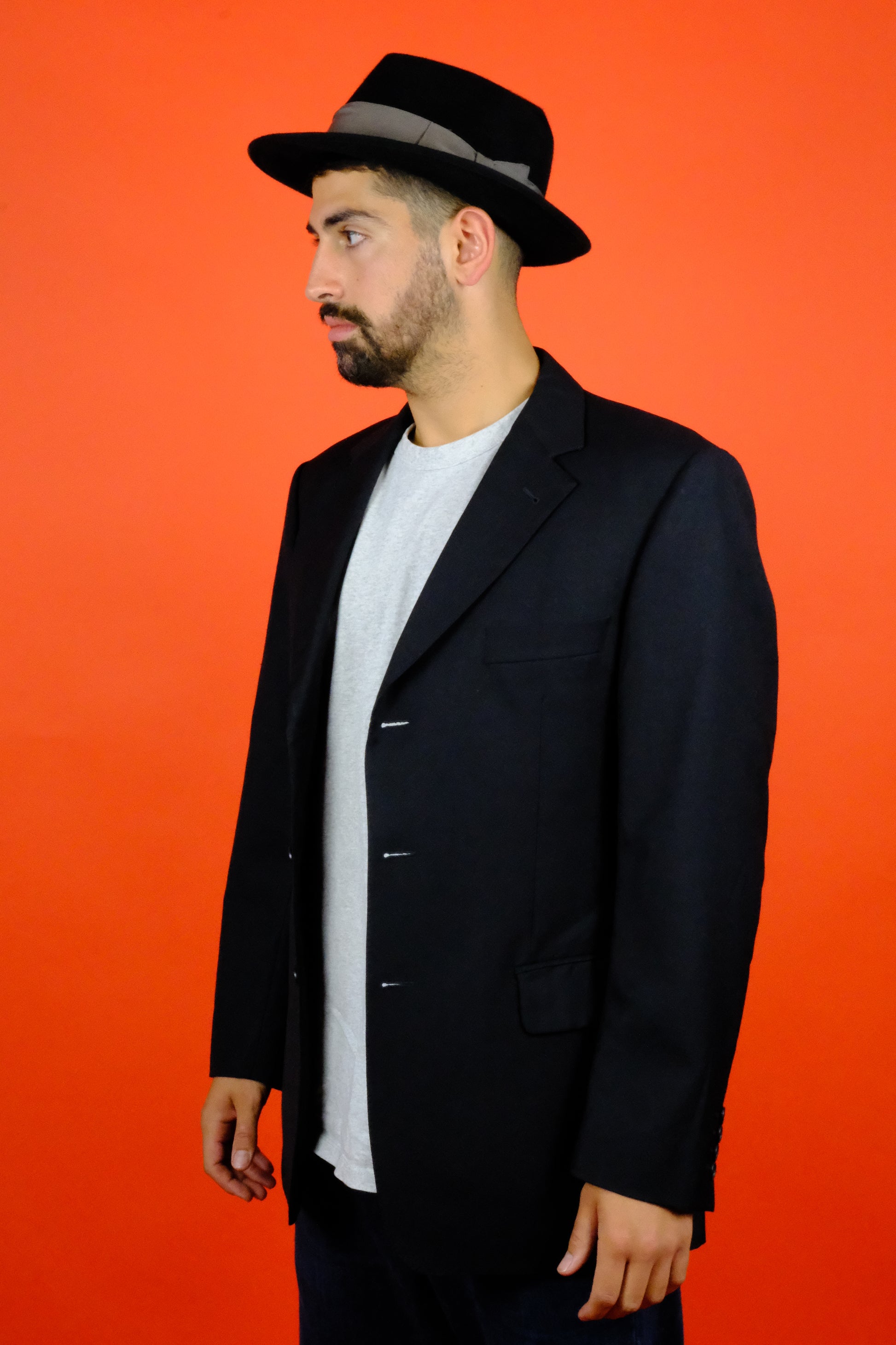 Burberry Wool & Cashmere Suit Jacket 'M' - vintage clothing clochard92.com, Vintage Store Clochard92.com