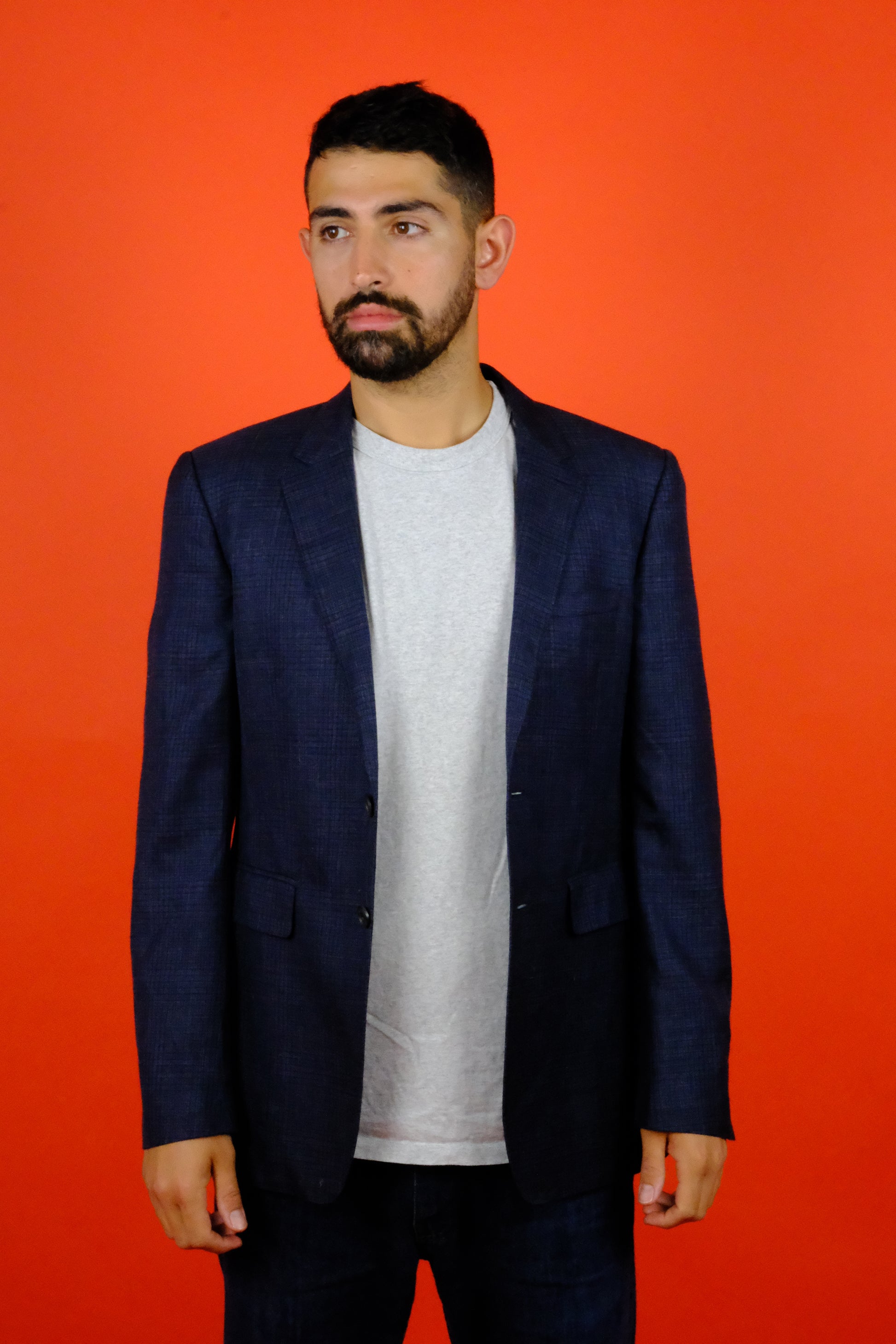 Burberry Wool Mix Blend Suit Jacket '50R' - vintage clothing clochard92.com, Vintage Store Clochard92.com