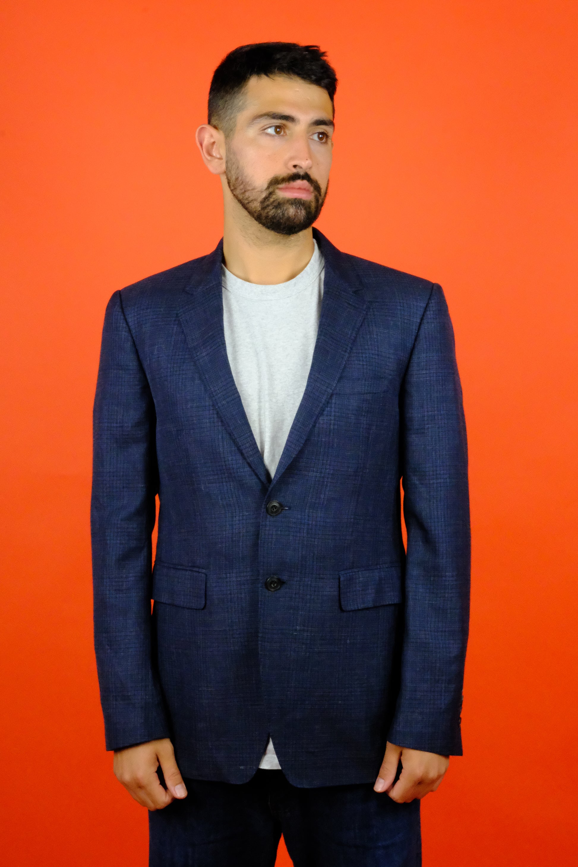 Burberry Wool Mix Blend Suit Jacket '50R' - vintage clothing clochard92.com, Vintage Store Clochard92.com