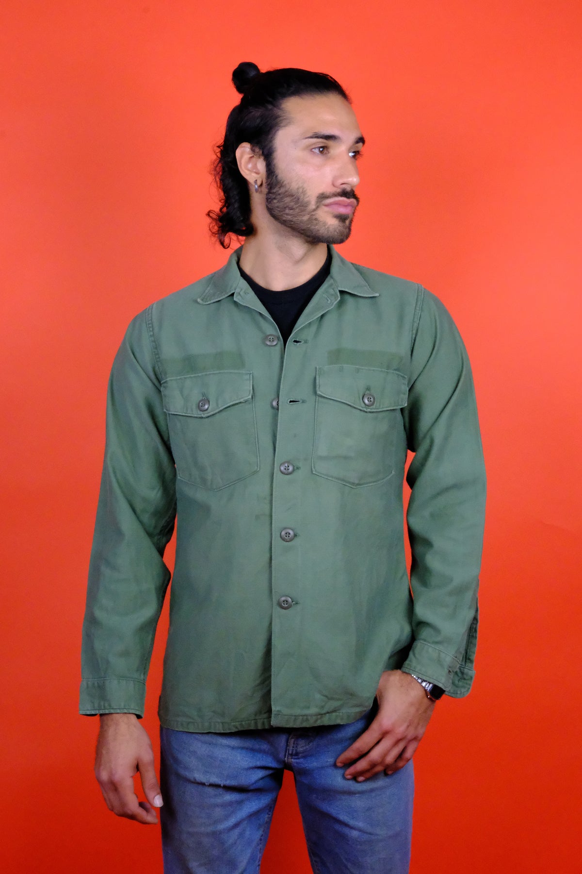 U.S. Army OG-107 Shirt Faded - vintage clothing clochard92.com
