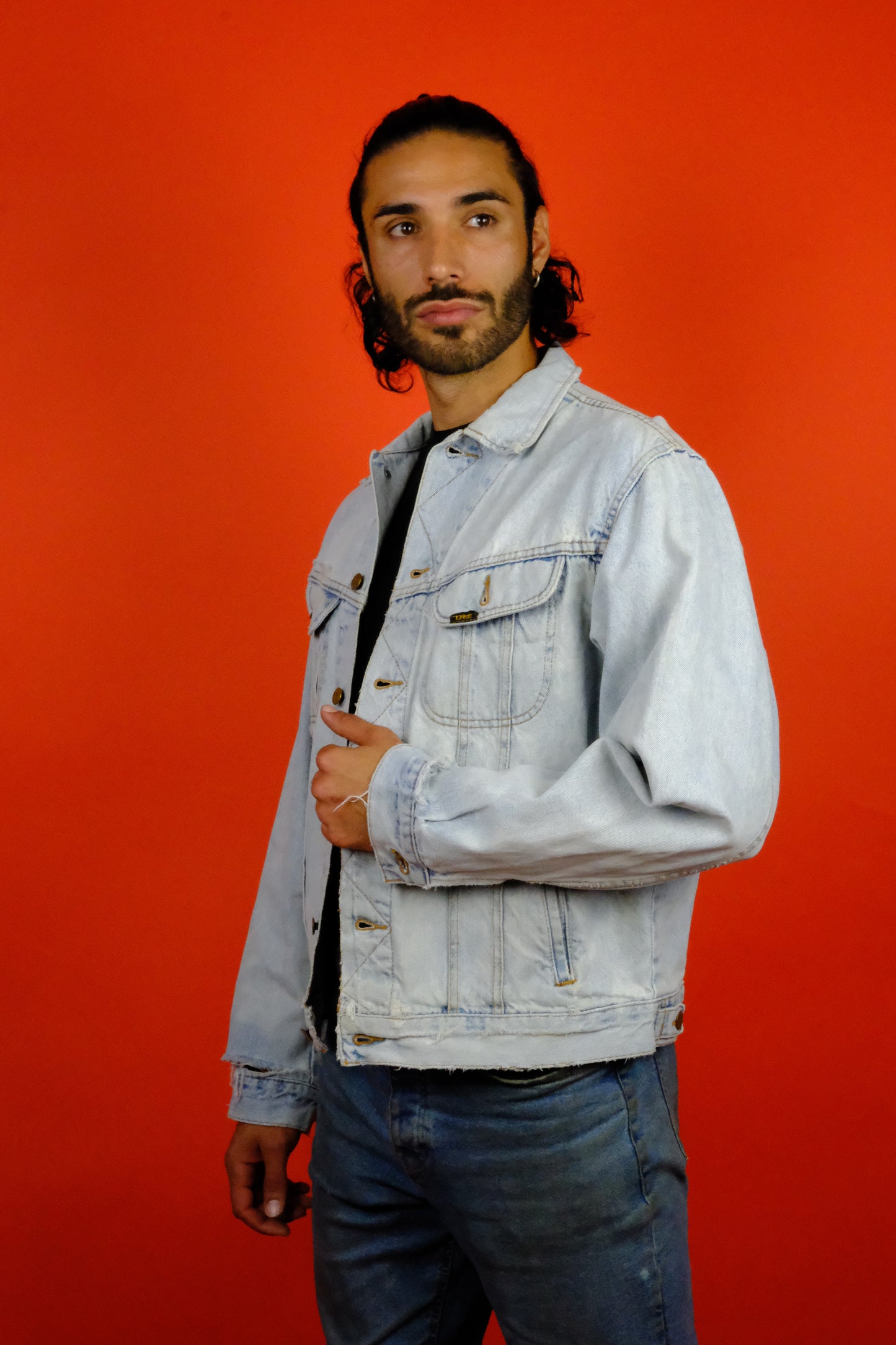 Lee Sanforized Union Made Faded Denim Jacket - vintage clothing clochard92.com