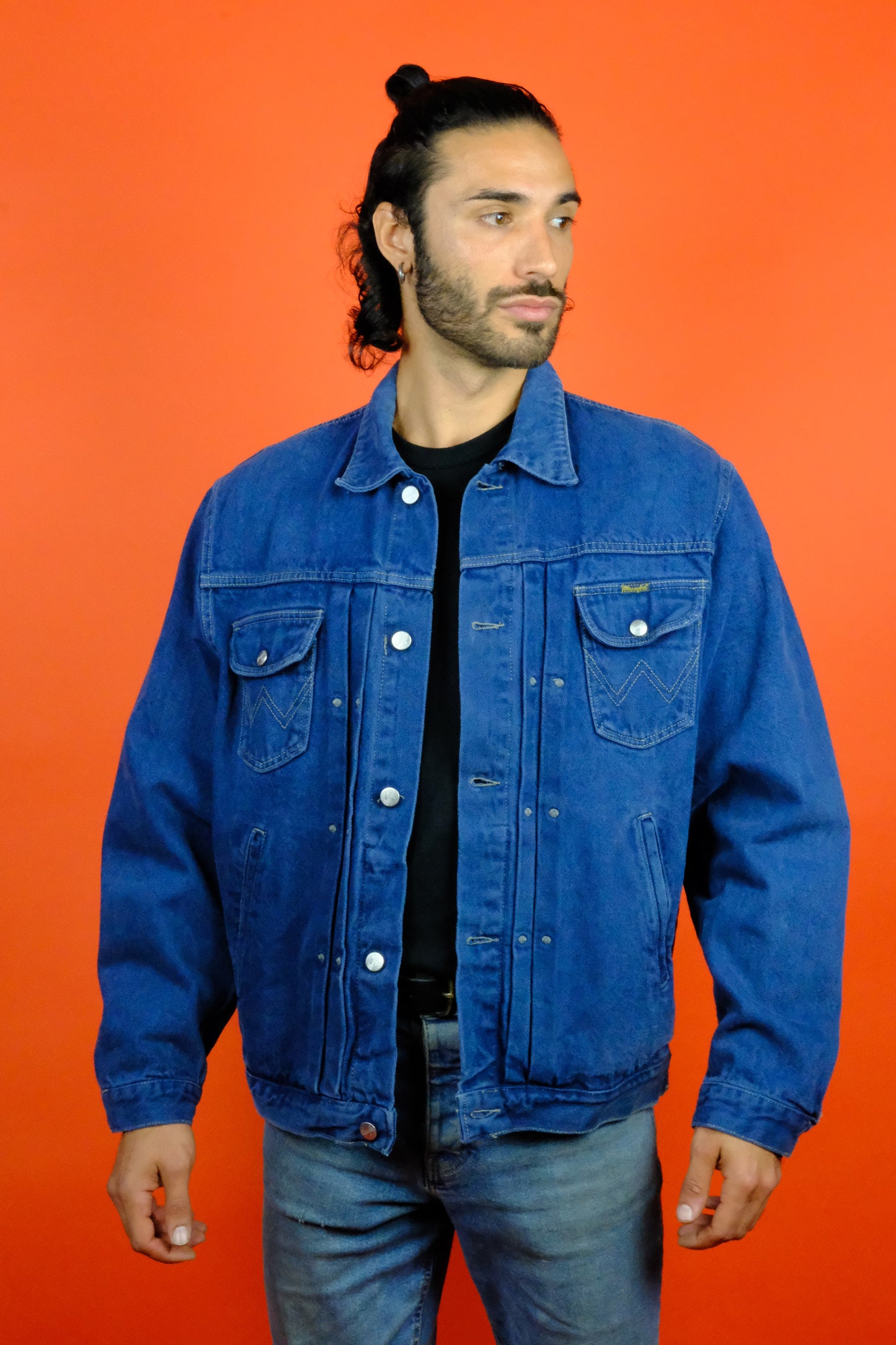 Wrangler Blue Denim Jacket 'XL' - vintage clothing clochard92.com