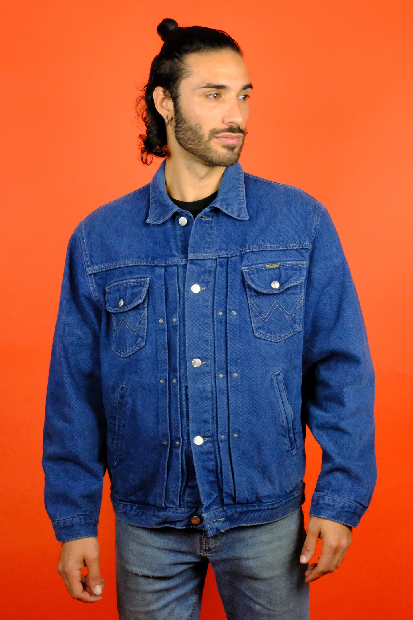 Wrangler Blue Denim Jacket 'XL' - vintage clothing clochard92.com