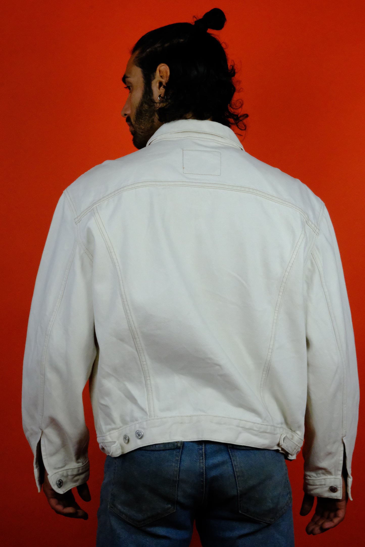 Levi's Red Tab White Denim Jacket 'XL' - vintage clothing clochard92.com