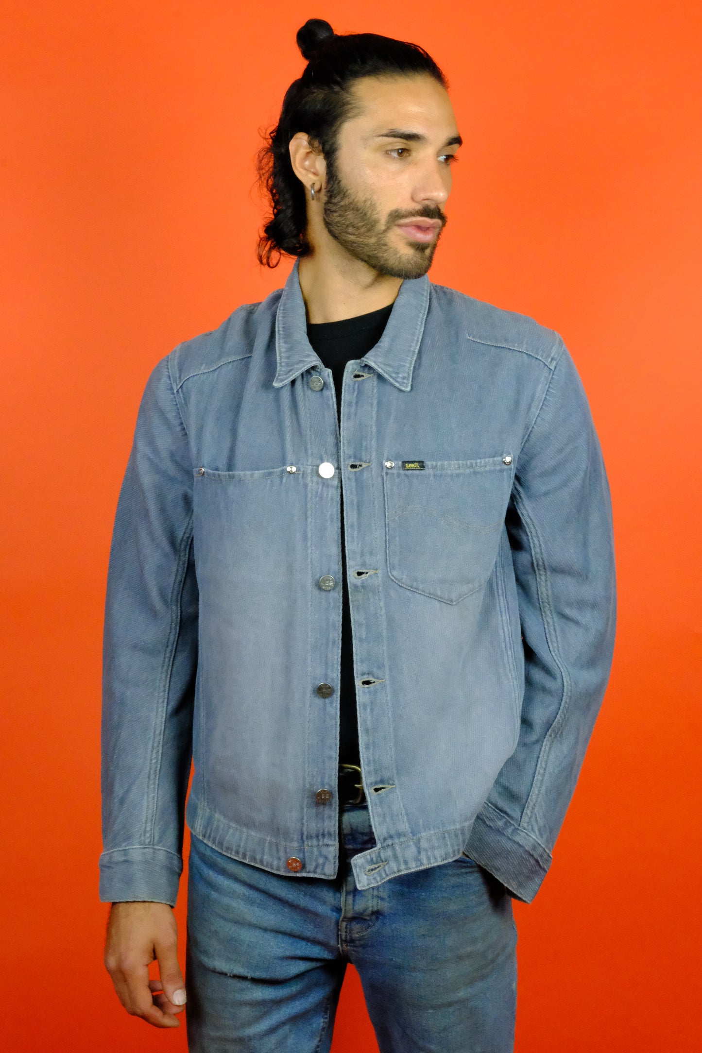 Lee Sanforized Faded Purple Denim Jacket 'XL' - vintage clothing clochard92.com