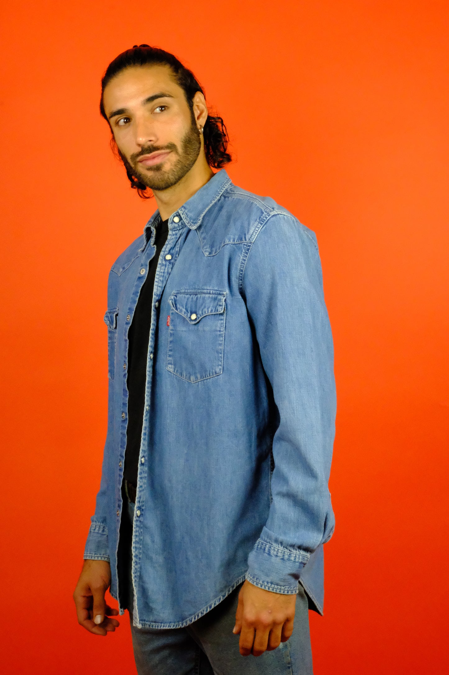 Levi's Red Tab Western Denim Shirt 'L' - vintage clothing clochard92.com