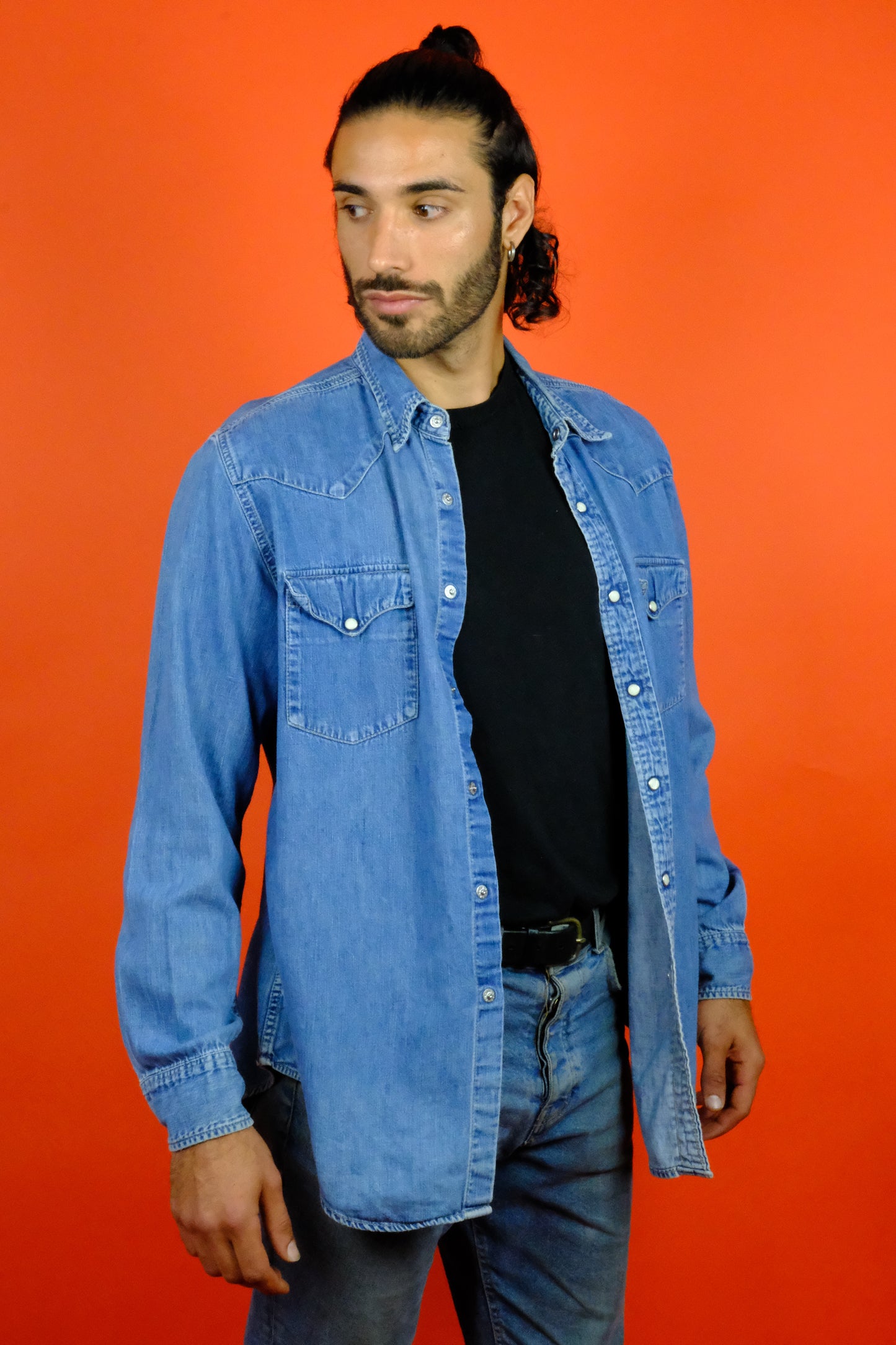 Levi's Red Tab Western Denim Shirt 'L' - vintage clothing clochard92.com