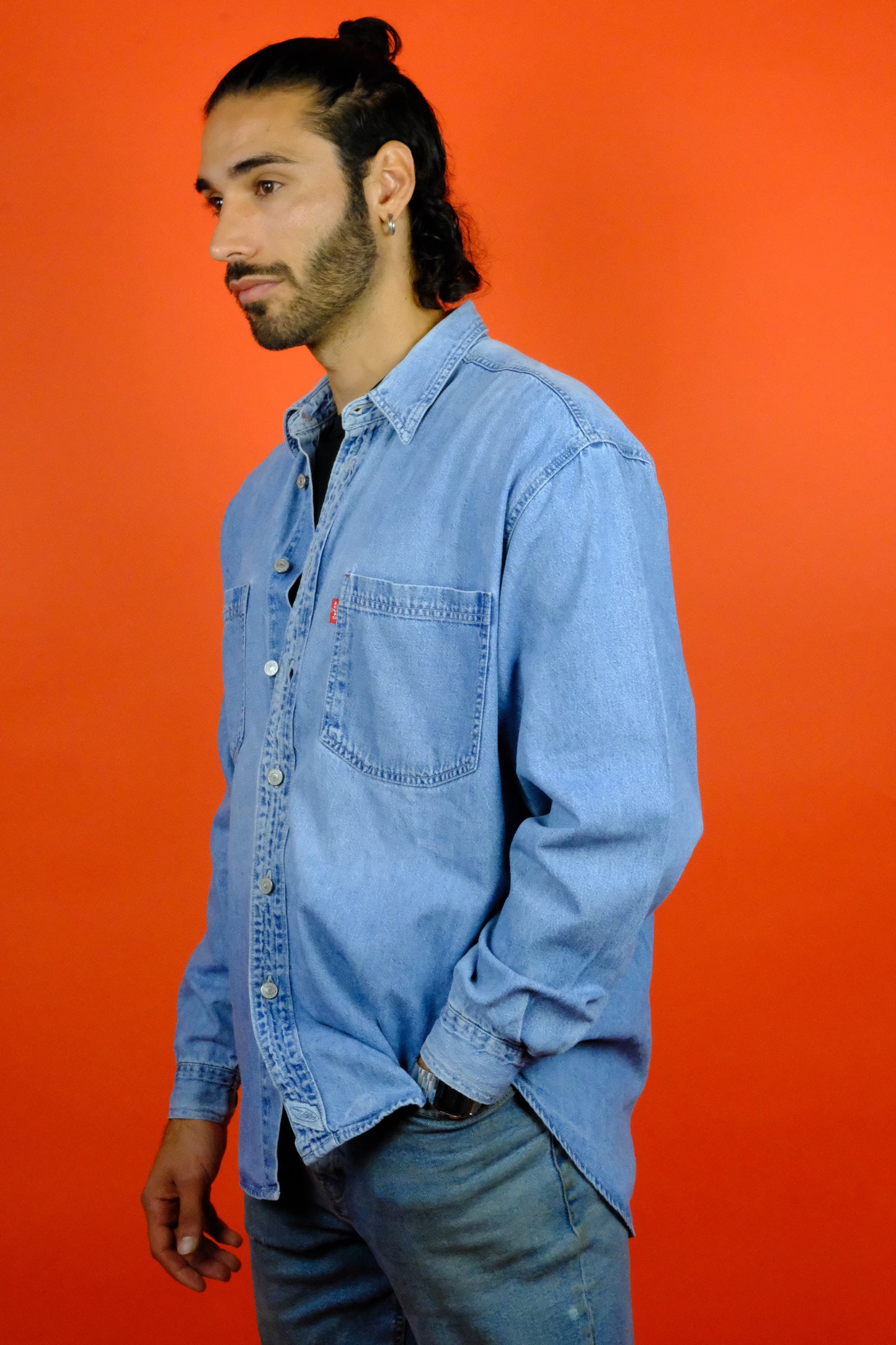 Levi's Red Tab Denim Shirt 'M' - vintage clothing clochard92.com