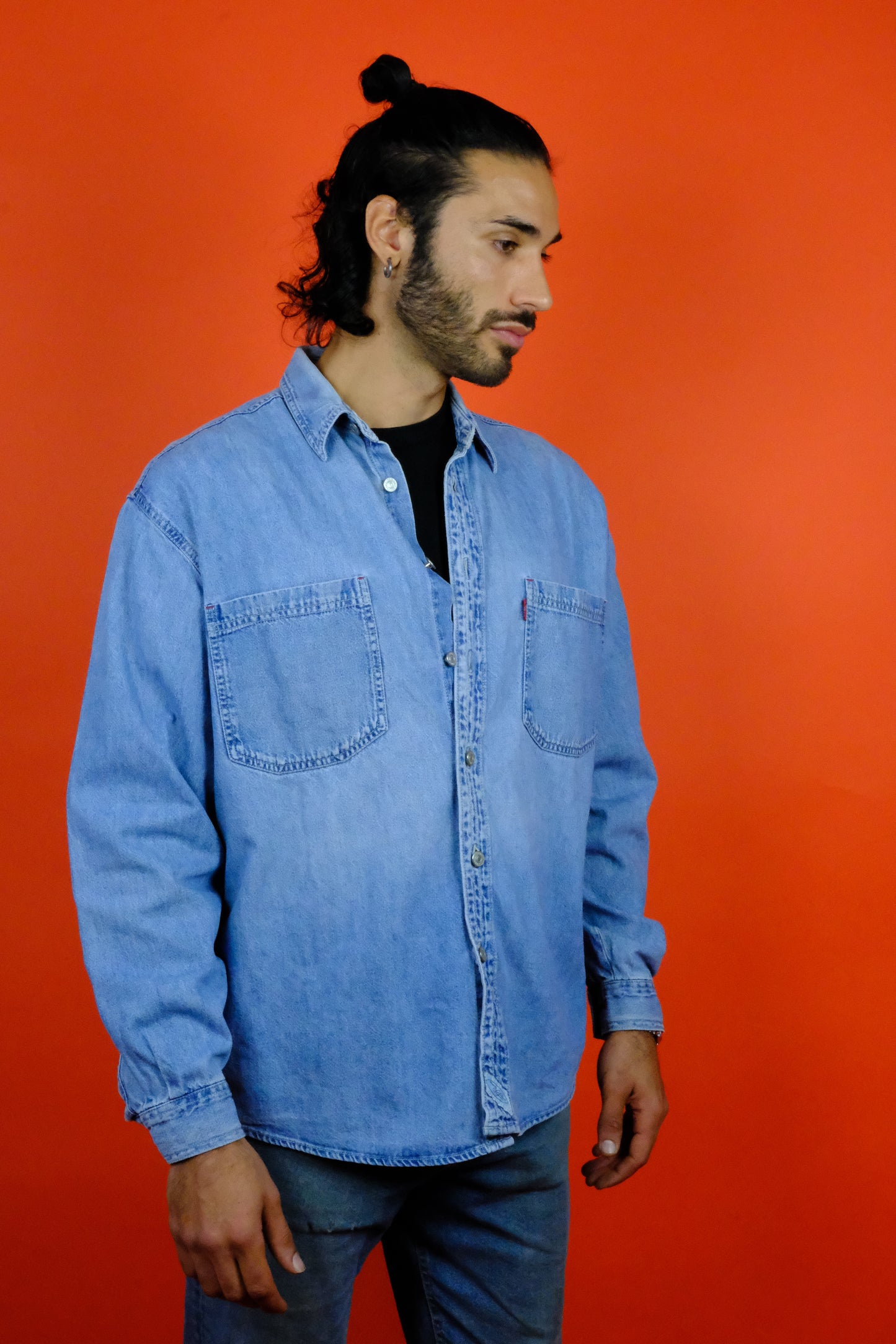 Levi's Red Tab Denim Shirt 'M' - vintage clothing clochard92.com