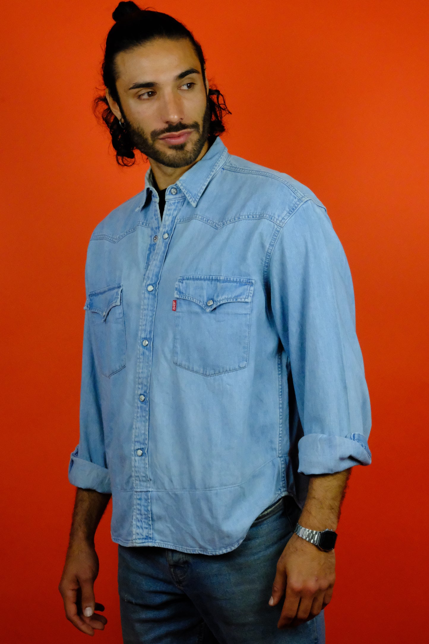 Levi's Western Denim Shirt 'L' - vintage clothing clochard92.com