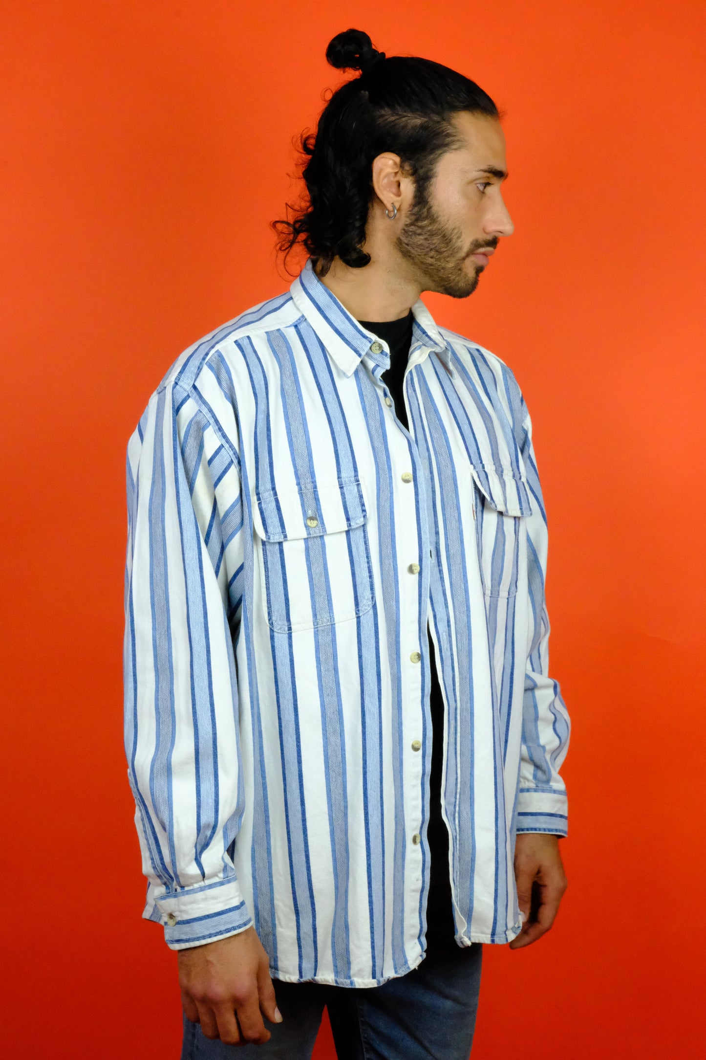 Levi's Striped Denim Shirts 'XL' - vintage clothing clochard92.com