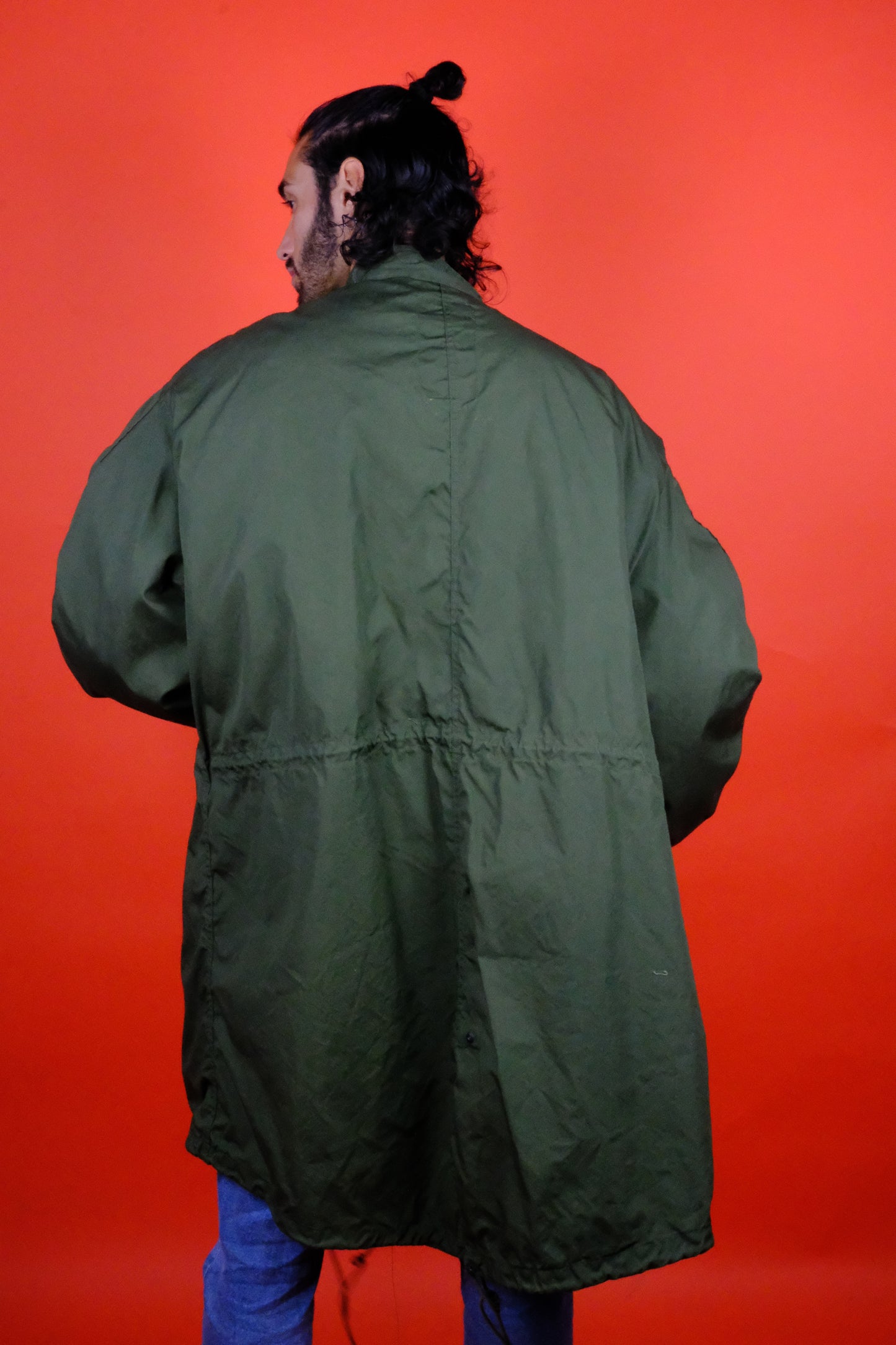 U.S. Army Cold Weather 'Fish Tail' Parka w/ Liner 'XL' - vintage clothing clochard92.com
