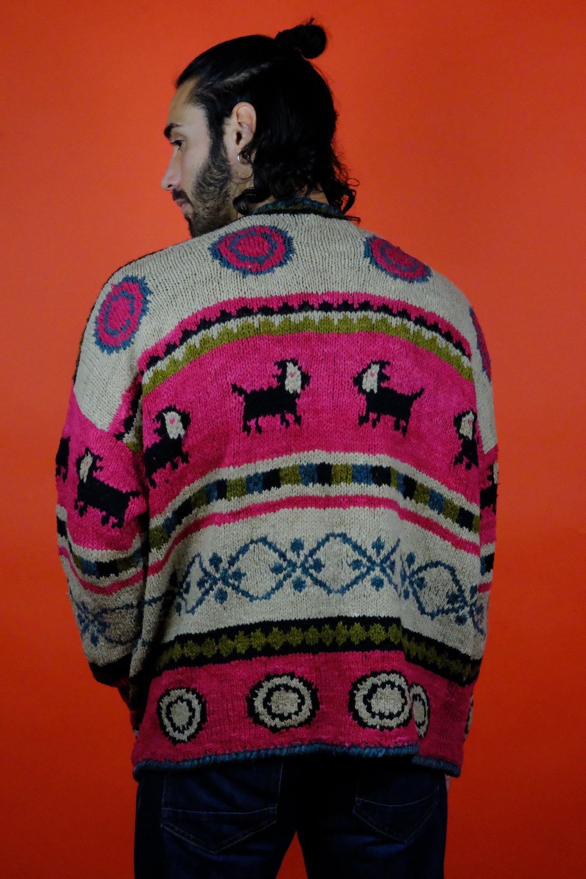 Planet Earth Imports Hand Knitted Cardigan 'L' - vintage clothing clochard92.com