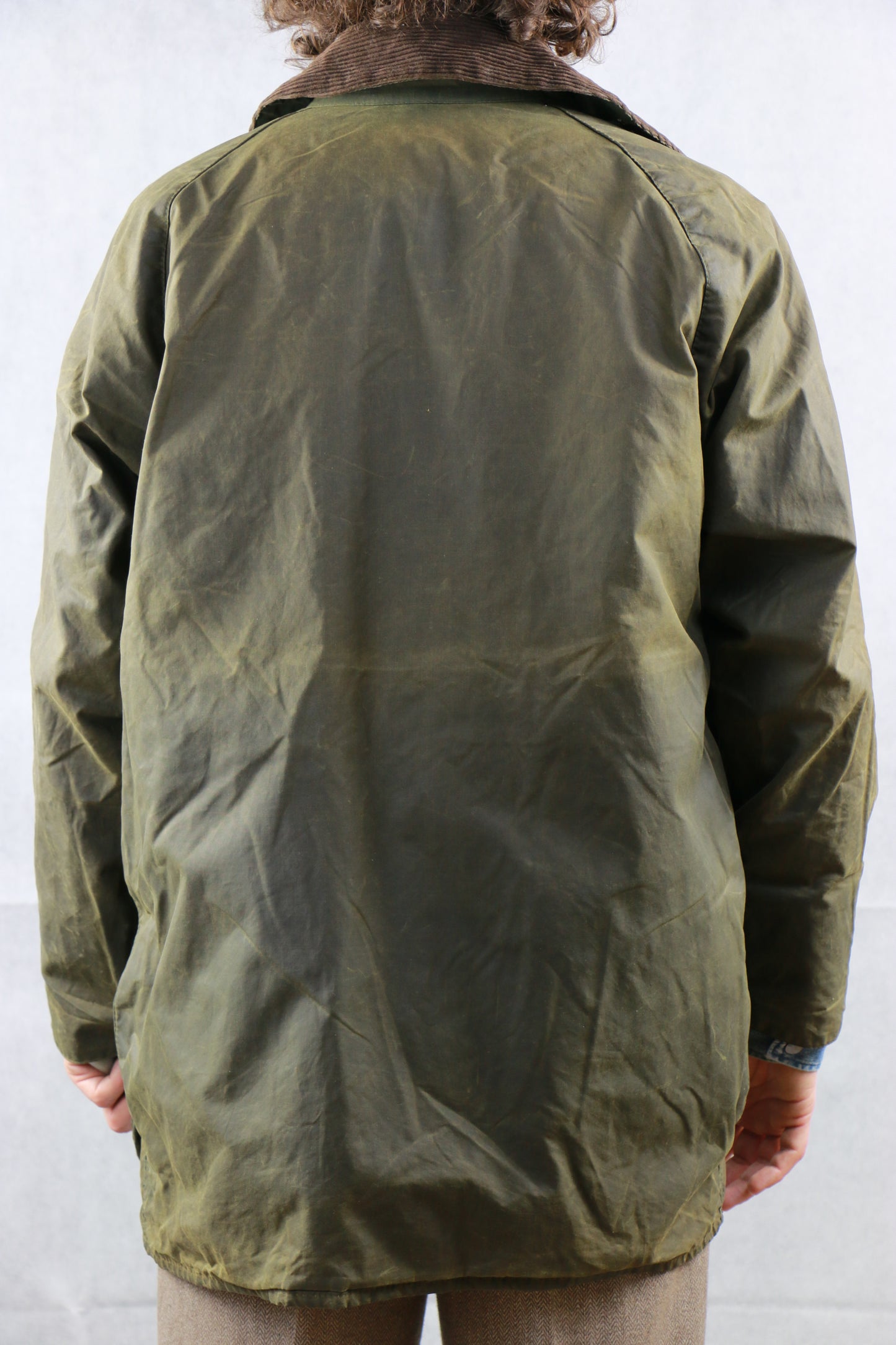 Barbour Beaufort Jacket Olive Green - vintage clothing clochard92.com