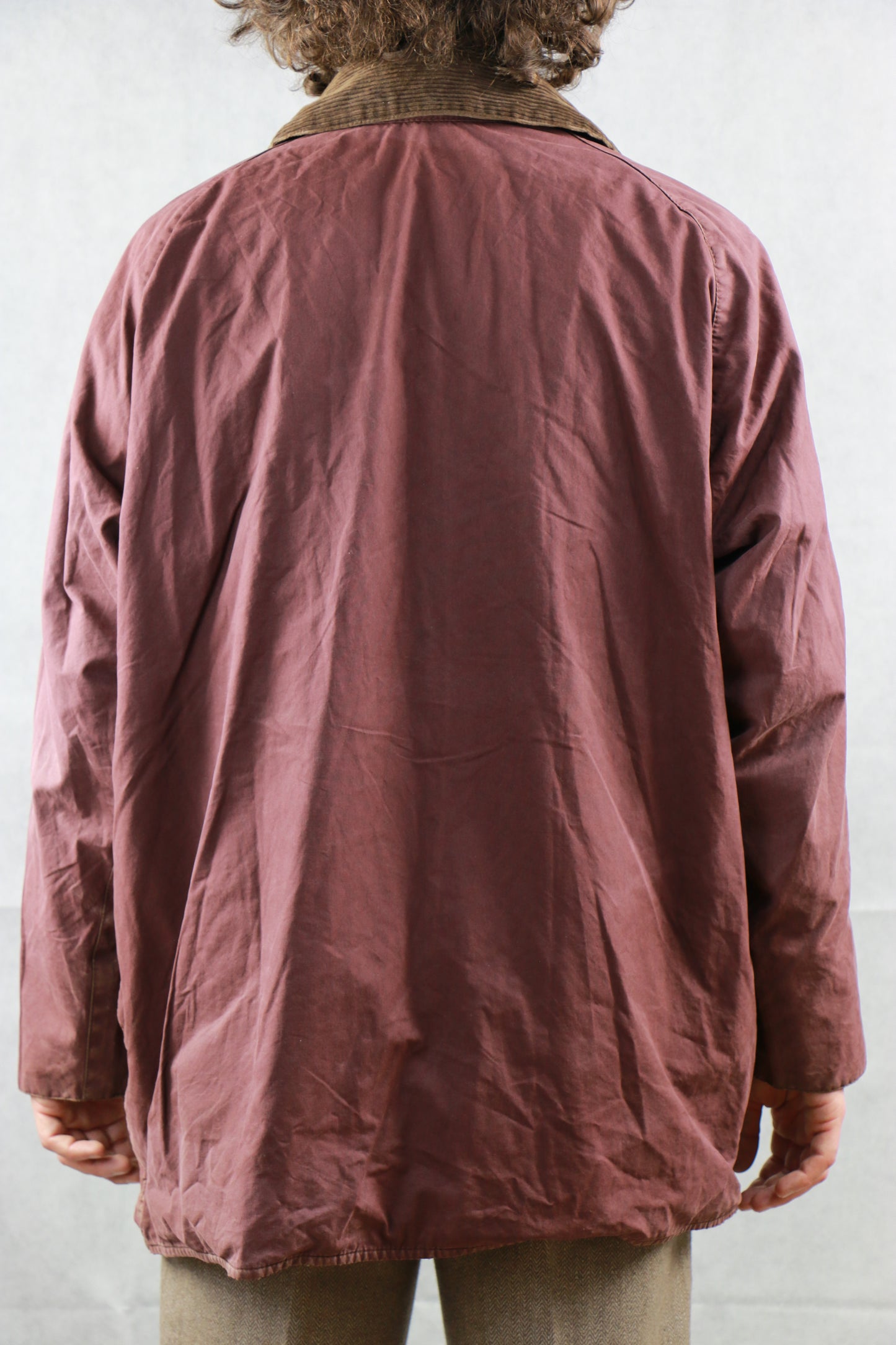 Barbour Beaufort Jacket No-Wax bordeaux - vintage clothing clochard92.com