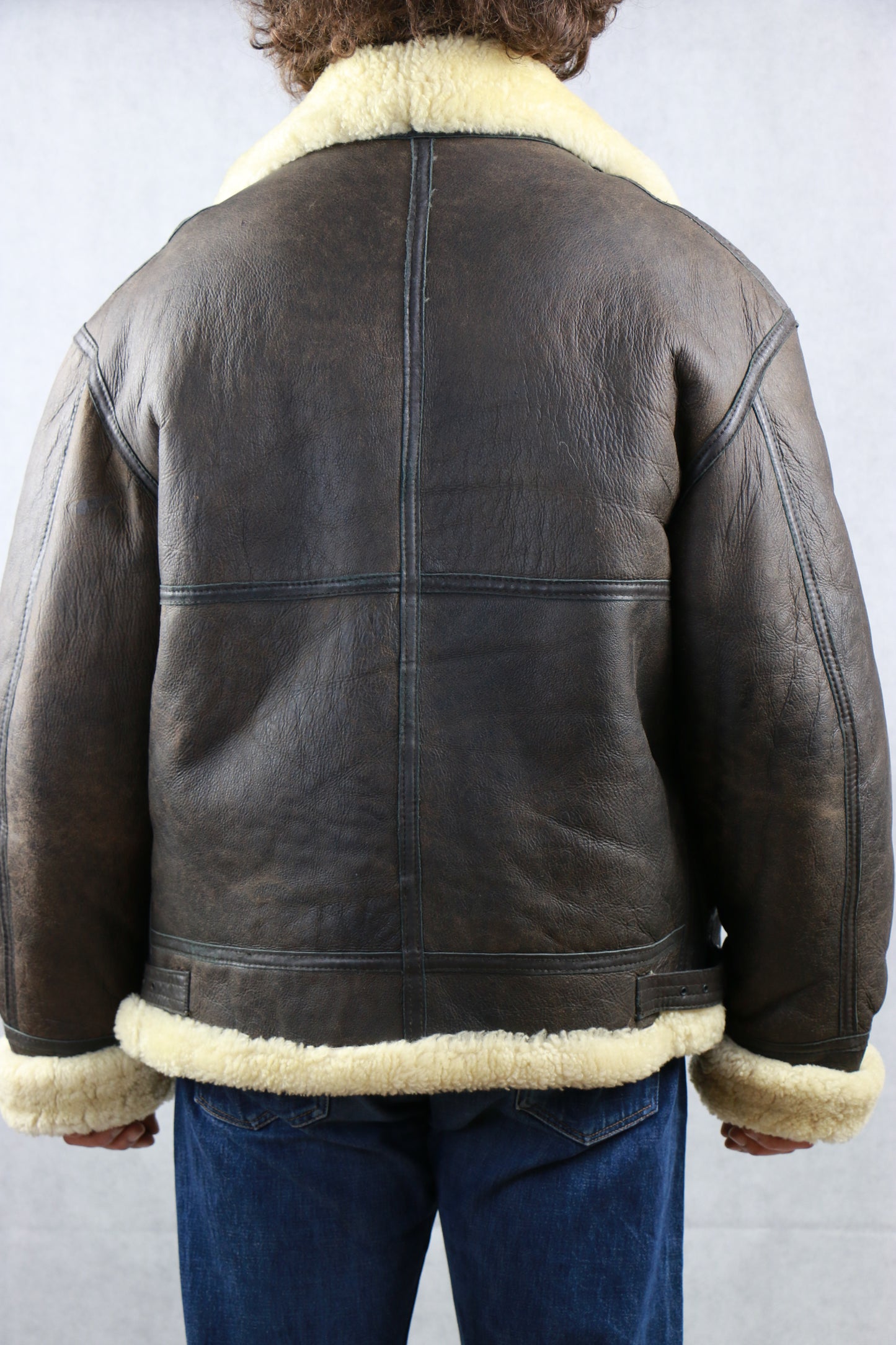 B-3 Shearling Bomber Jacket - vintage clothing clochard92.com