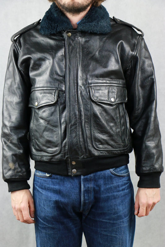 A-2 Leather Pilot Jacket - vintage clothing clochard92.com