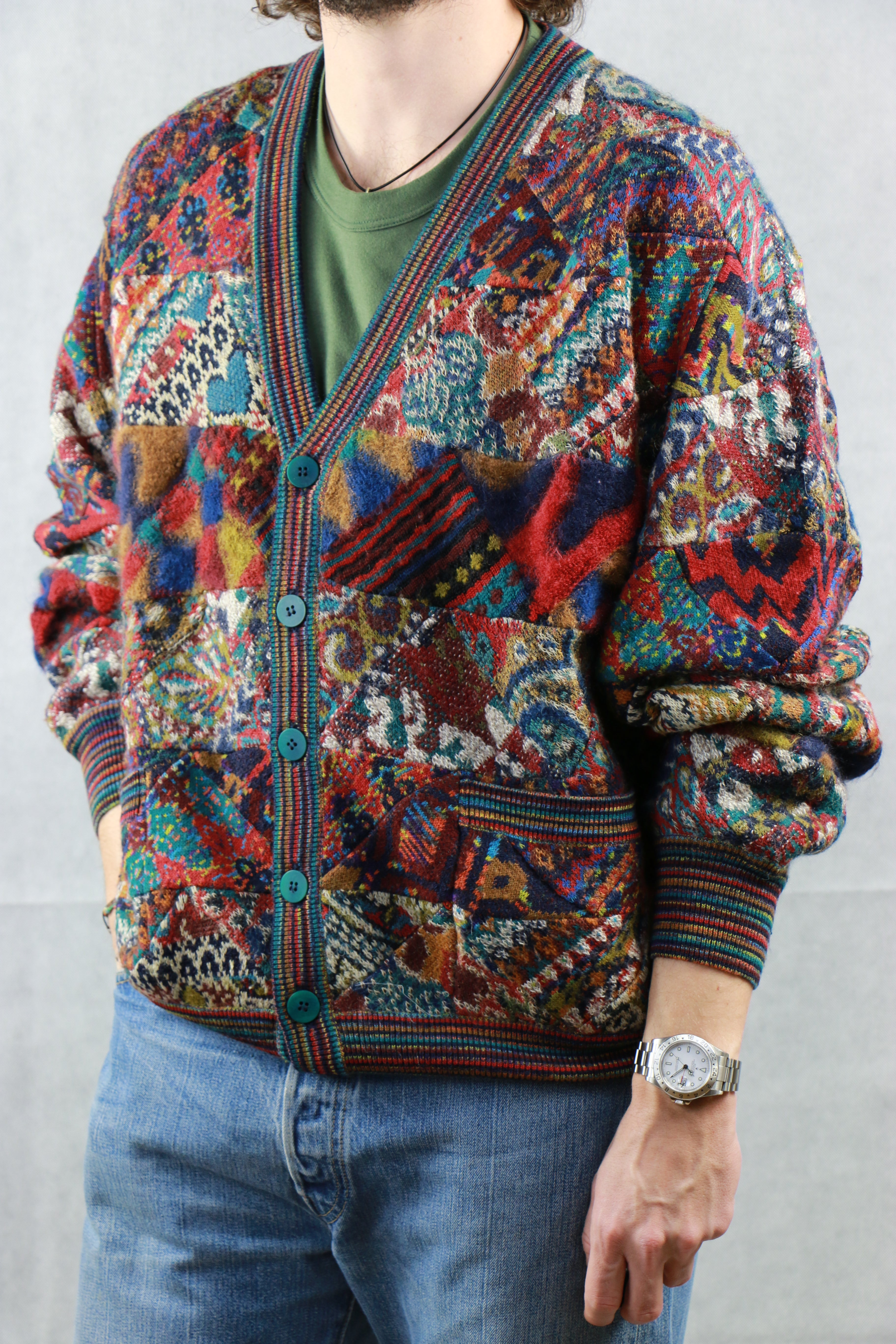 Knitted Cardigan Cardigan Uomo Missoni Missoni Uomo Cardigan Knit