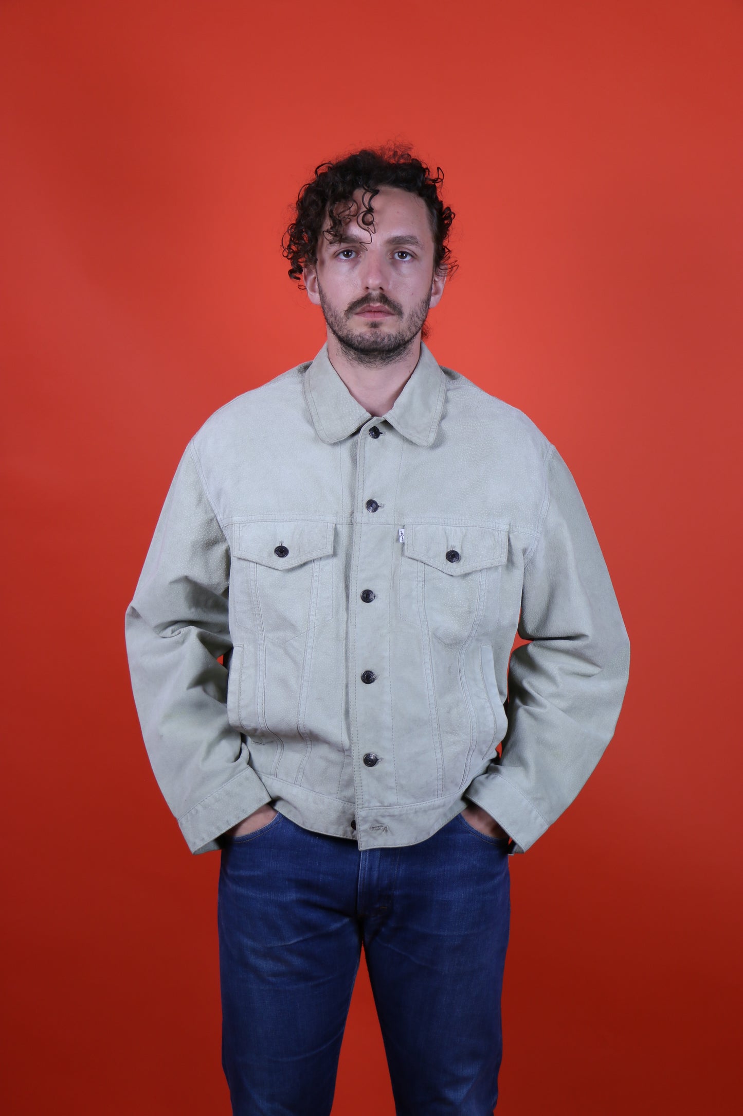 Levi's 'White Tab' Leather jacket - vintage clothing clochard92.com