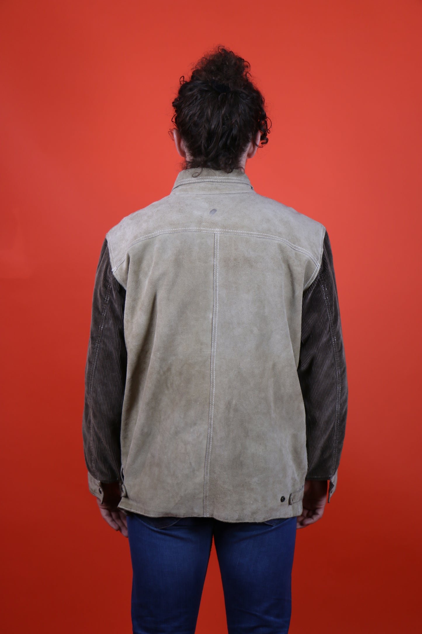 Diesel Leather jacket w/ corduroy sleeves, clochard92.com