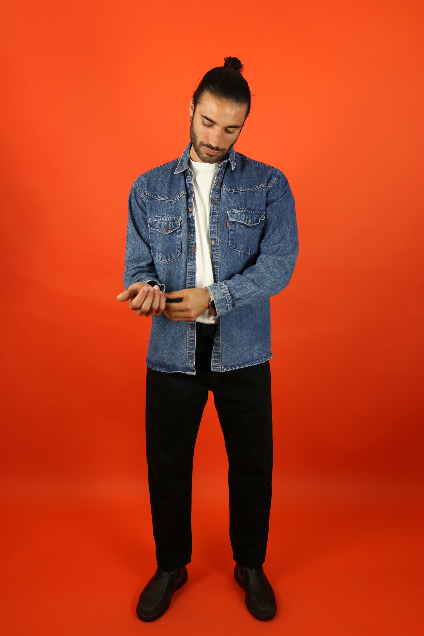 Levis Denim Shirt Heavy Cotton - vintage clothing clochard92.com