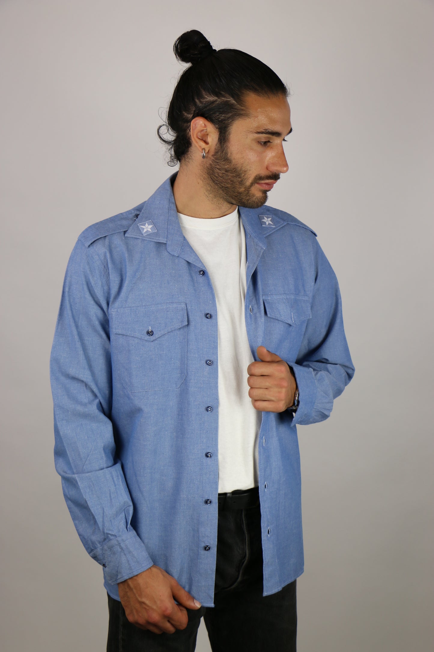 Italian Navy Shirt Deadstock - Vintage clothing clochard92.com