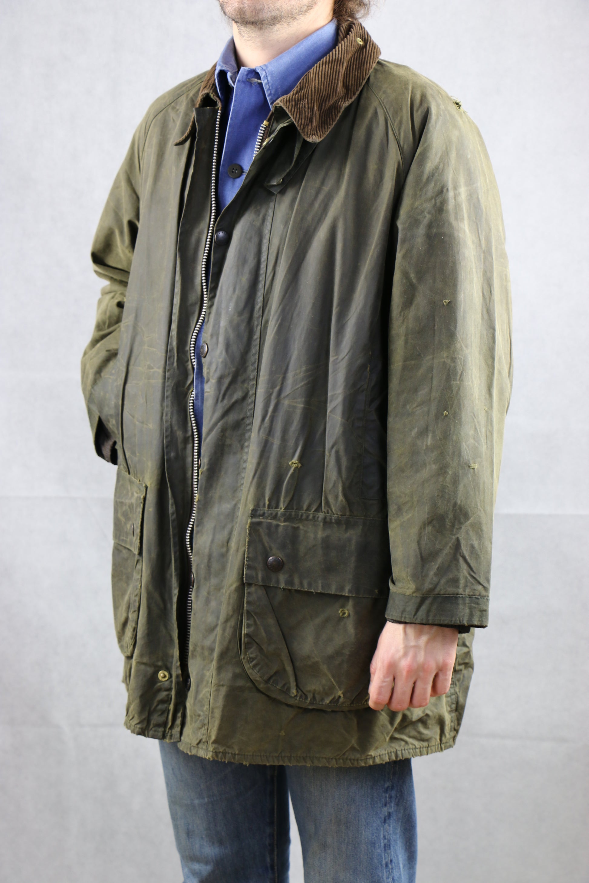 Barbour Gamefair C44 / 112CM Wax Jacket green, clochard92.com, Vintage Store Clochard92.com