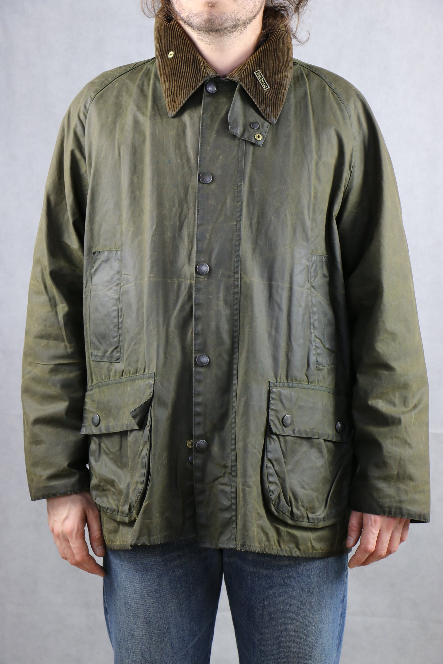 Barbour Bedale C46 / 117CM Wax Jacket green - vintage clothing clochard92.com