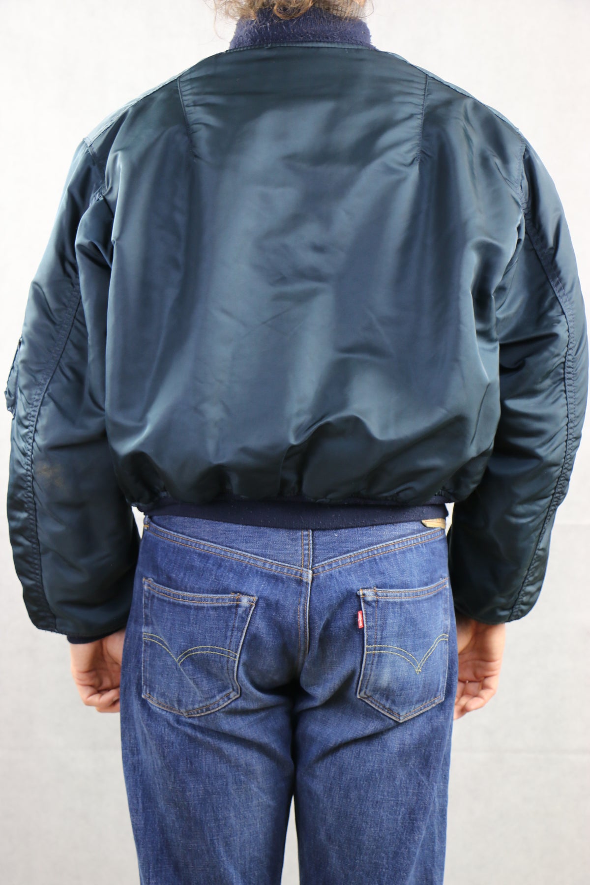 Alpha Bomber MA-1 Ocean Blue - vintage clothing Clochard92.com