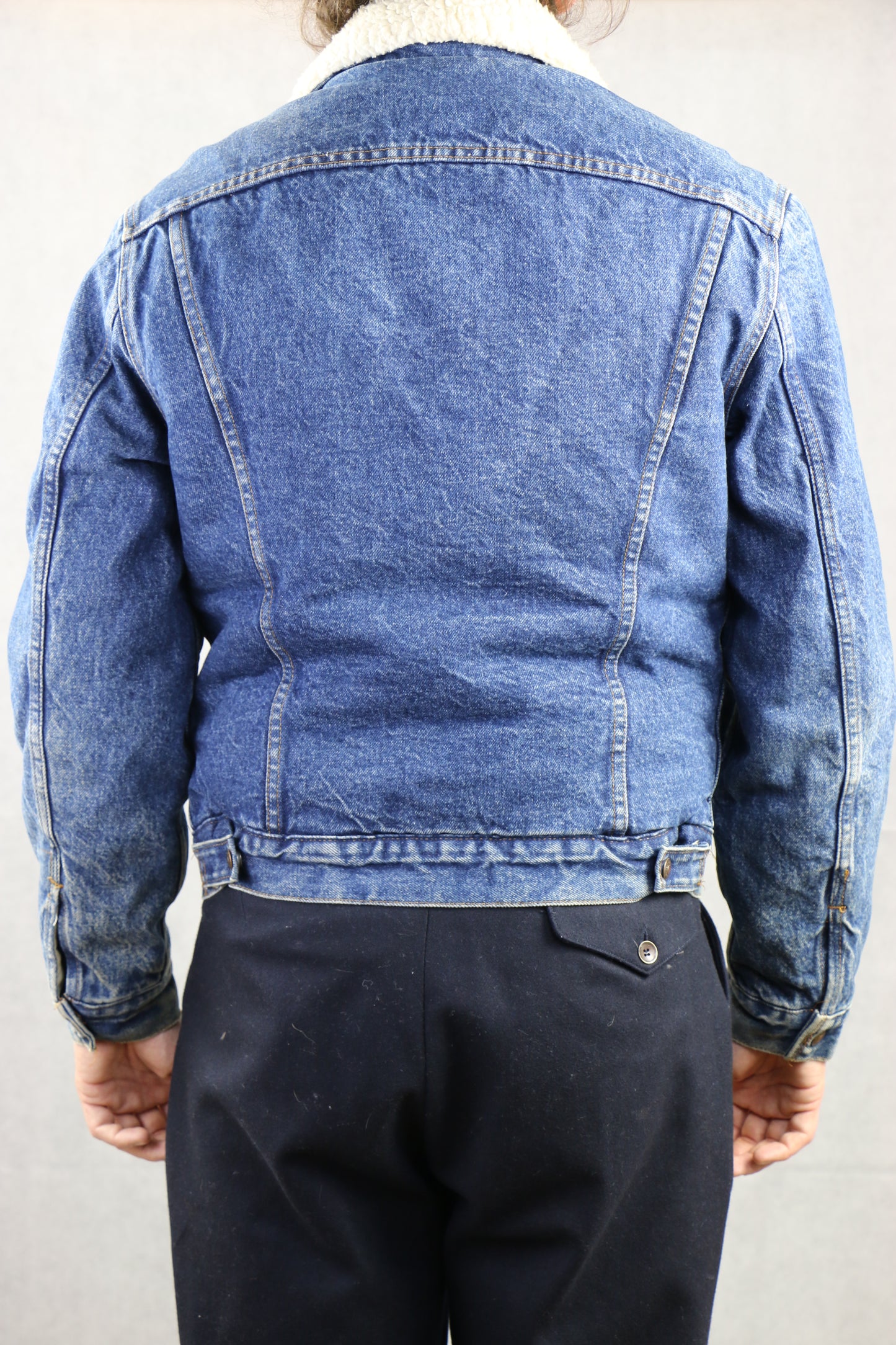 Levi's 'Red Tag' Made in U.S.A. Sherpa Denim Jacket '38R', clochard92.com