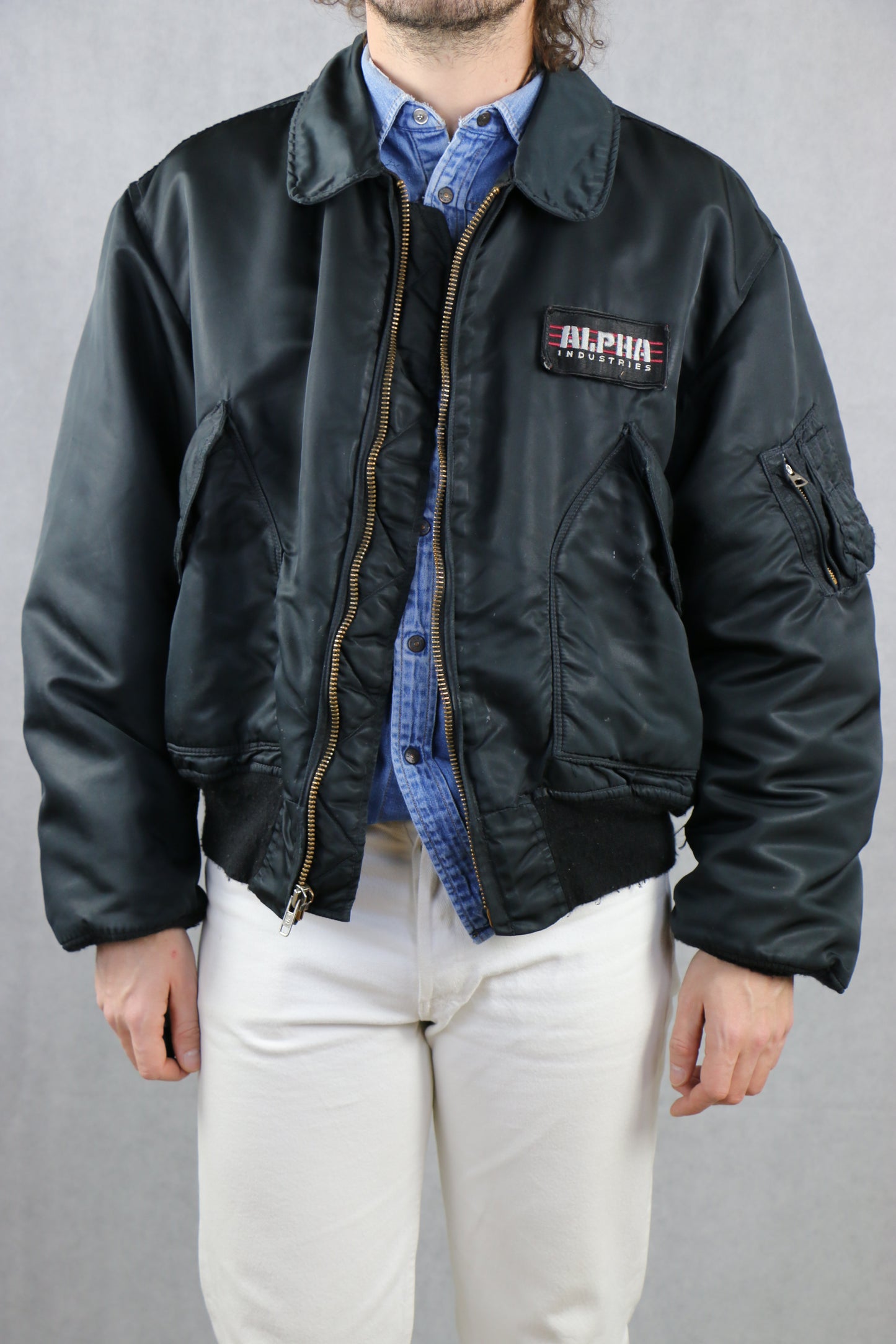 Alpha Industries Jacket Flyer's CWU-45/P (N) - Vintage clothing clochard92.com