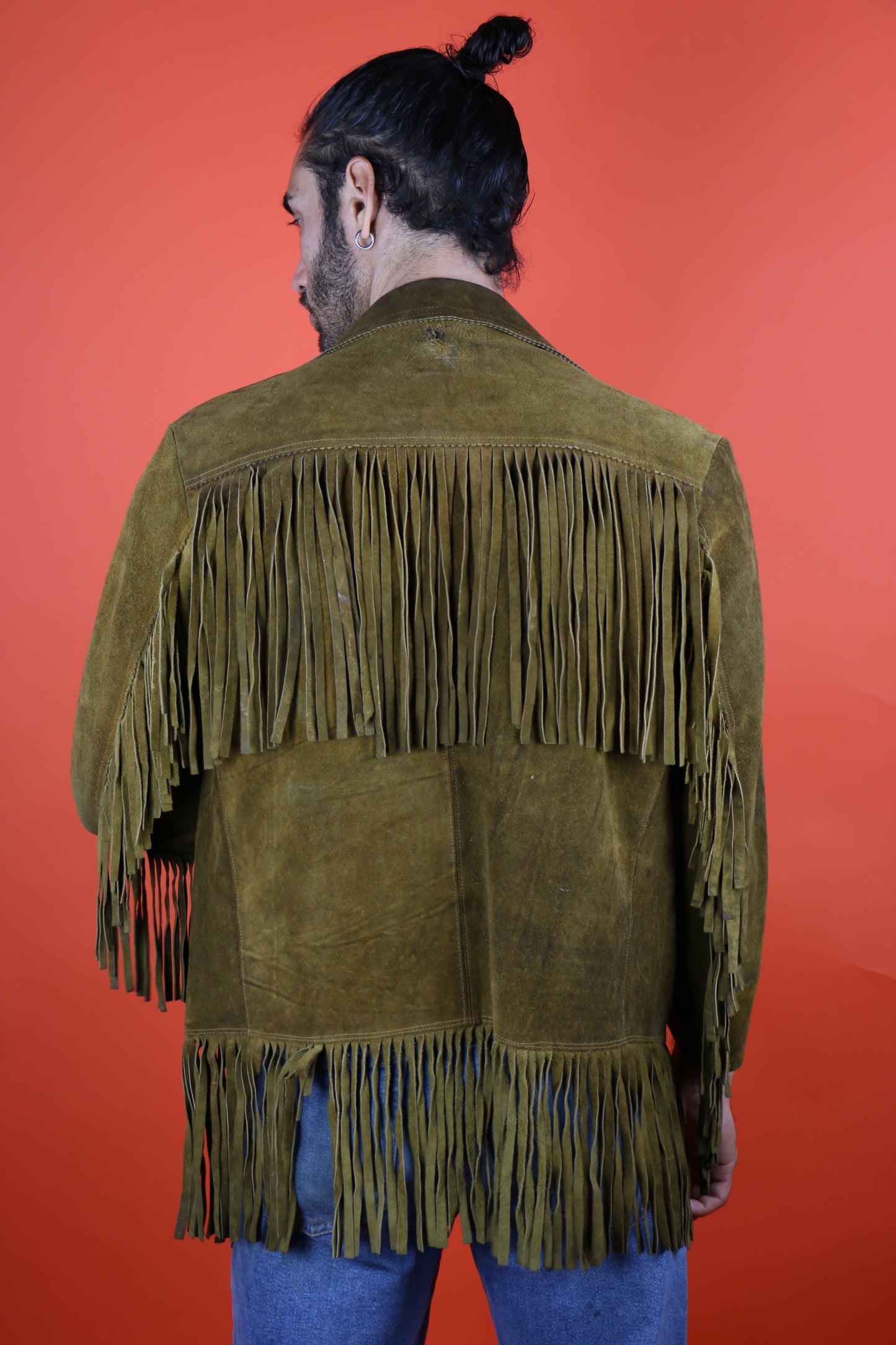 Suede Western Jacket with Fringe - vintage clothing clochard92.com