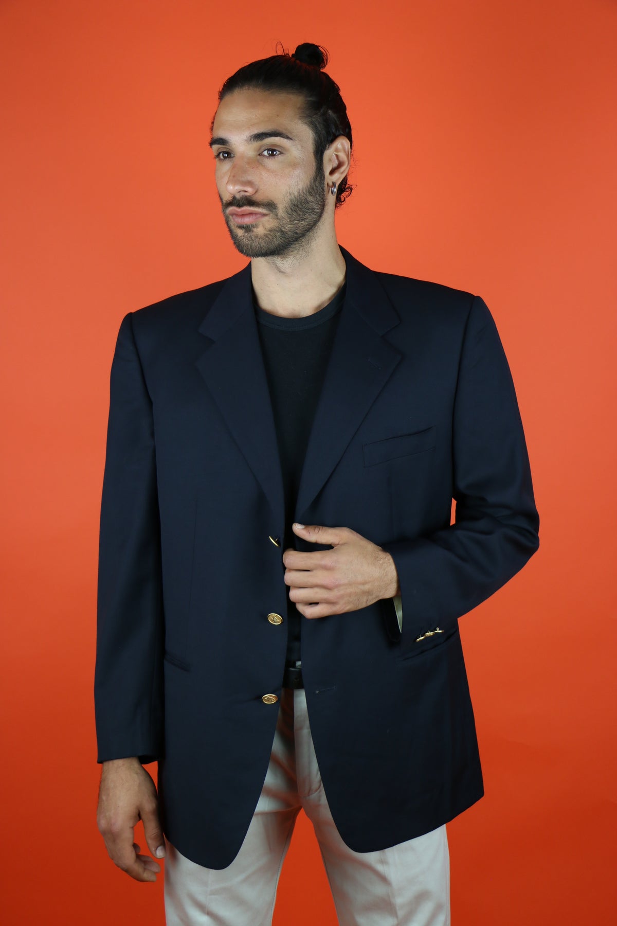 Burberrys Three Golden Buttons Blazer Jacket