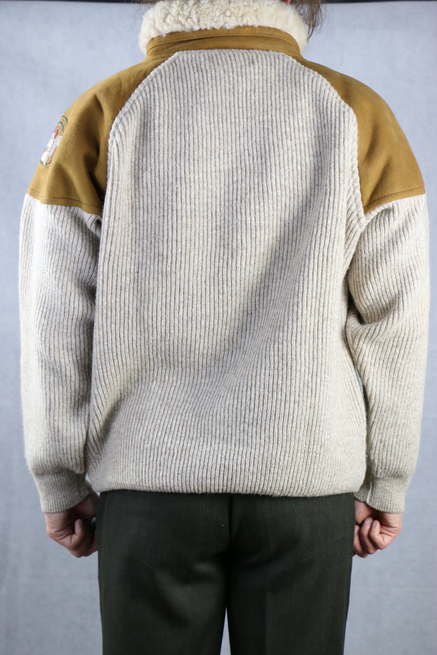 Iceberg Sweater w/ Shearling Collar, clochard92.com