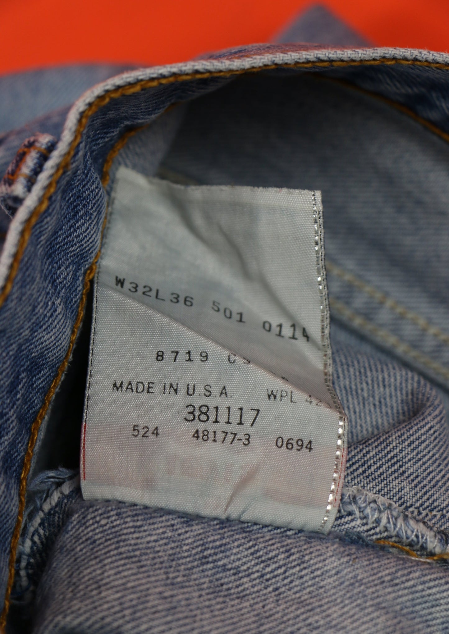 Levi's 501 Jeans Made in U.S.A. 'W32 L36' cropped - vintage clothing clochard92.com