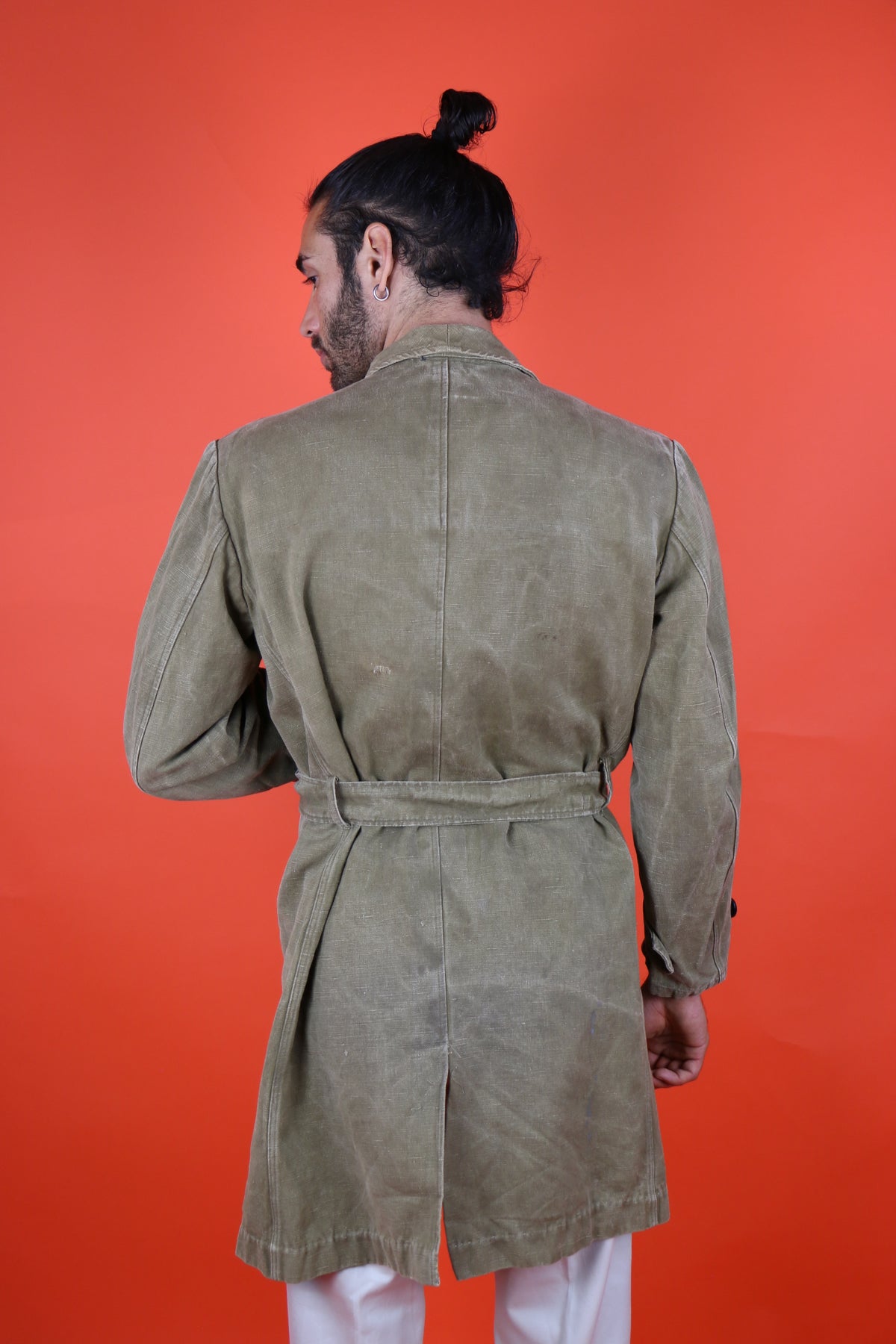 Czech Work Trench Coat 50s- vintage clothing clochard92.com
