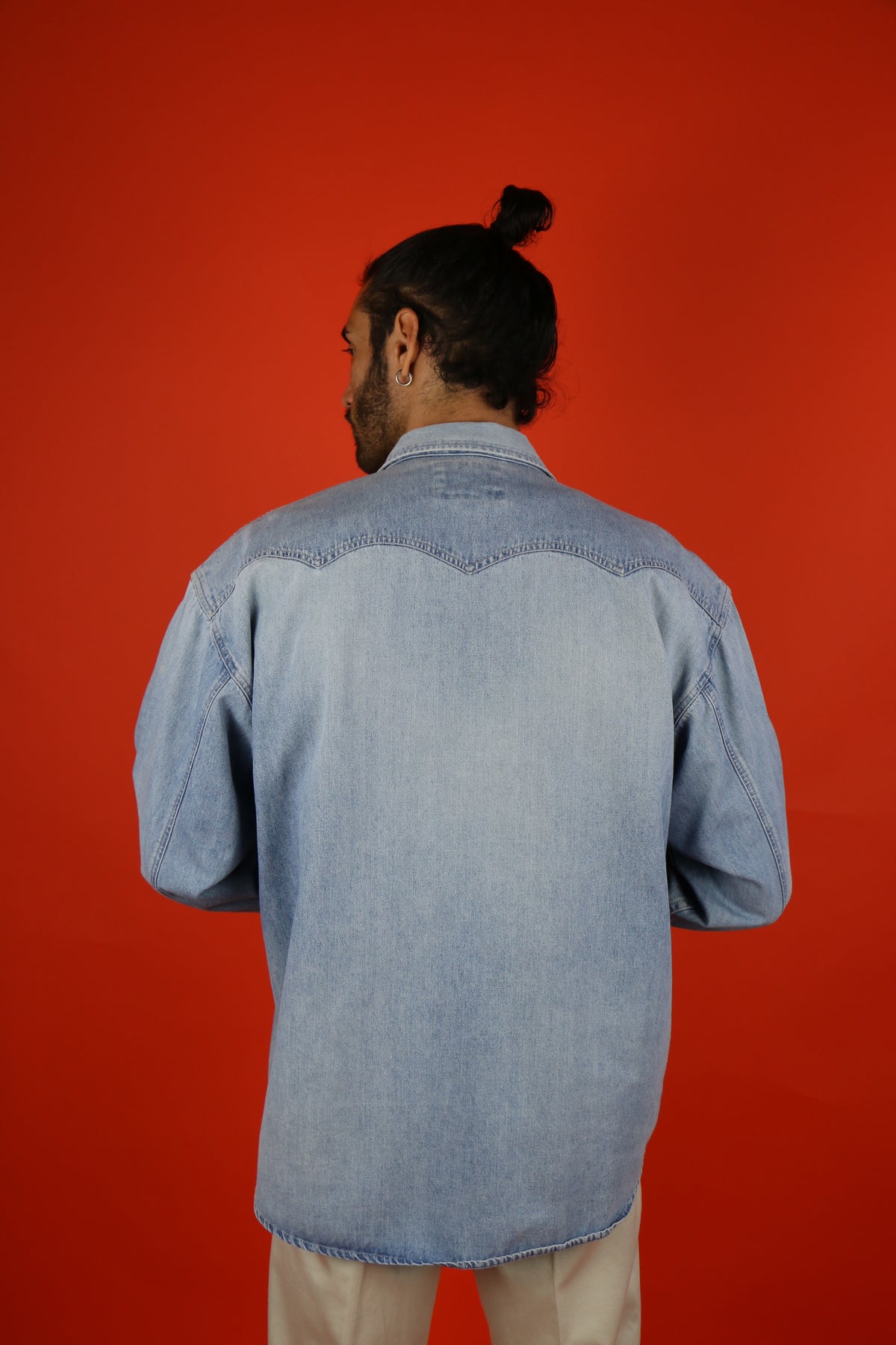 Levis Blue Washed Shirt - vintage clothing clochard92.com