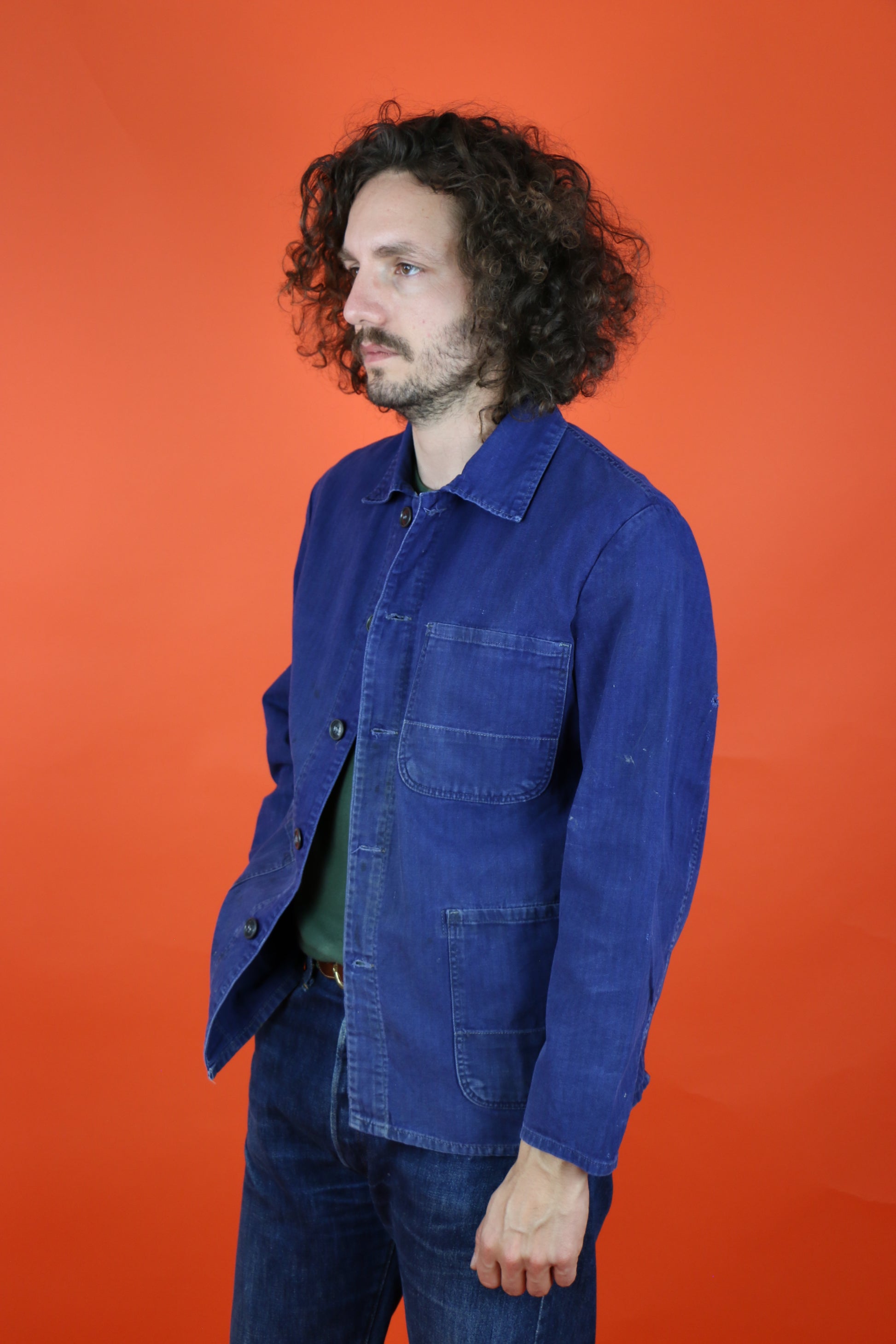 French Work Jacket - vintage clothing clochard92.com, Vintage Store Clochard92.com